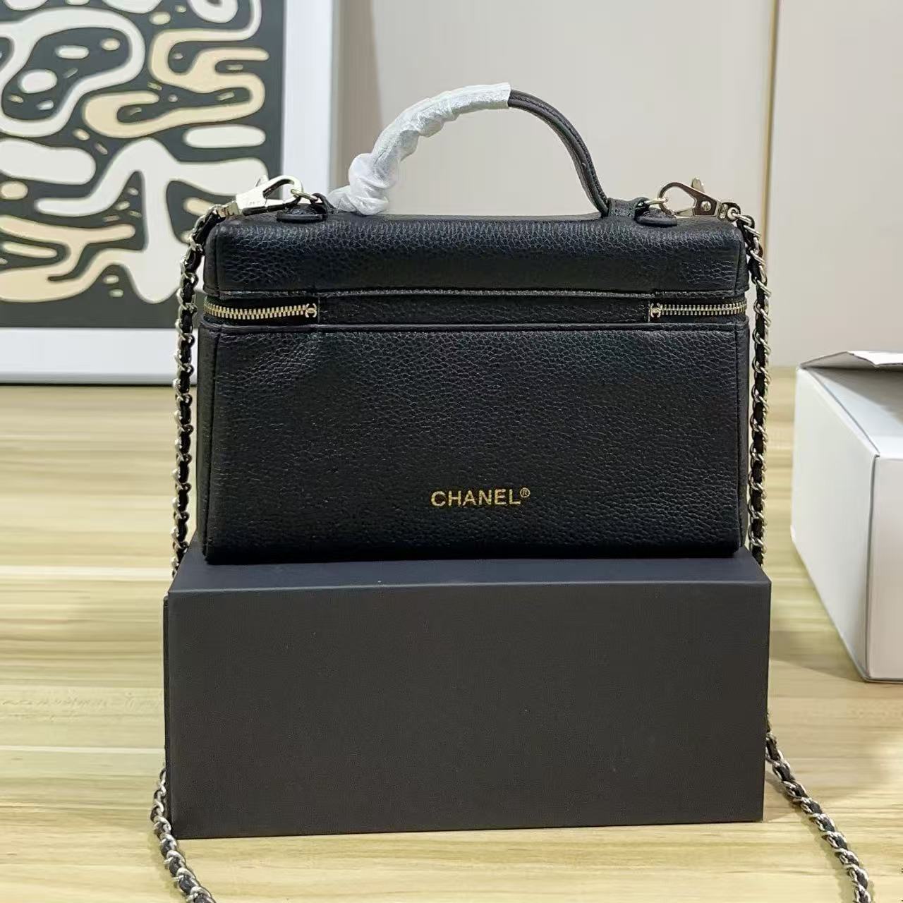 CHANE1 シンプルレザーチェーンバッグ【50％割引+送料無料】