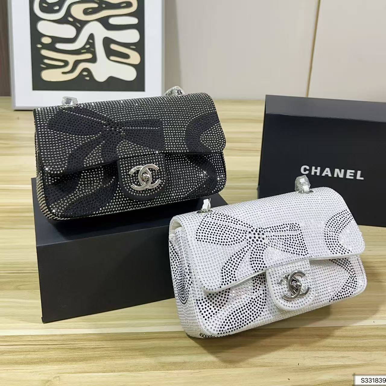 CHANE1 ダイヤモンドチェーンバッグ【50％割引+送料無料】