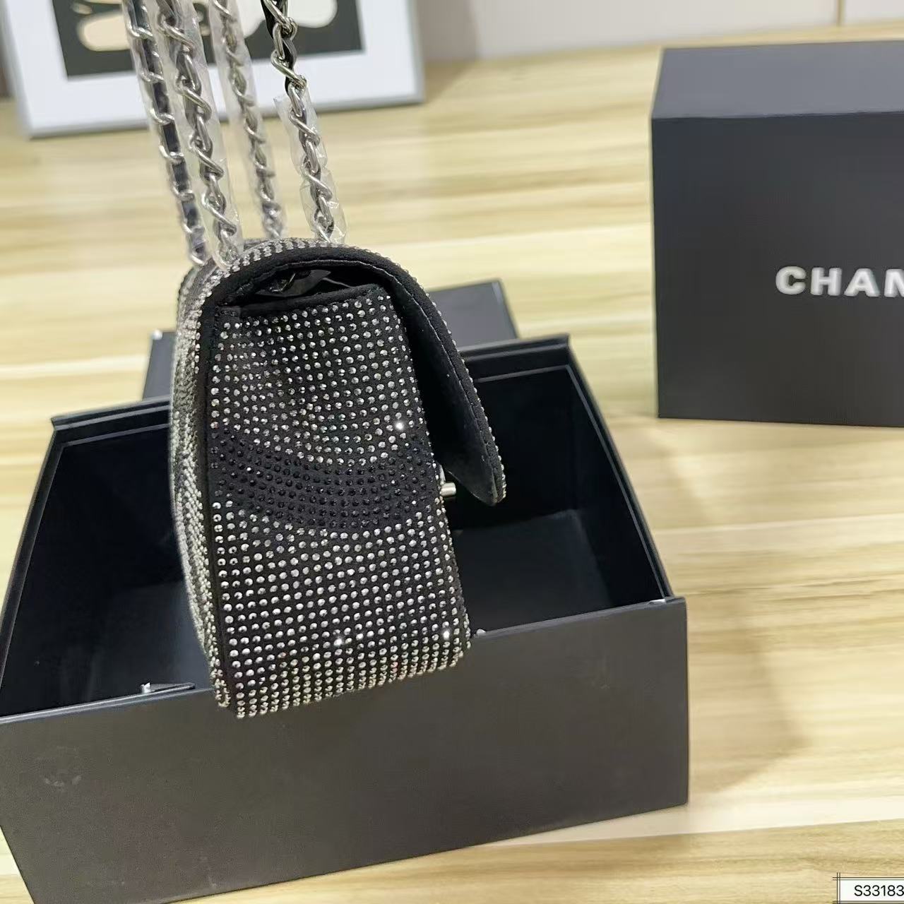 CHANE1 ダイヤモンドチェーンバッグ【50％割引+送料無料】