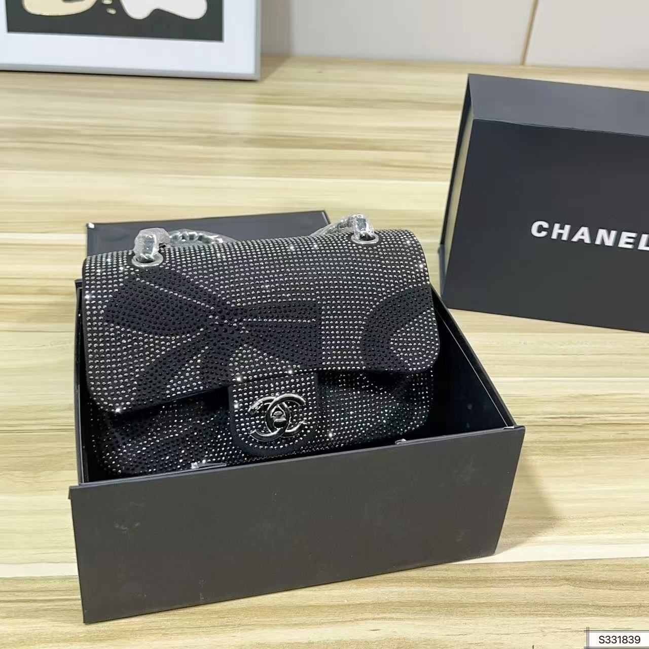 CHANE1 ダイヤモンドチェーンバッグ【50％割引+送料無料】