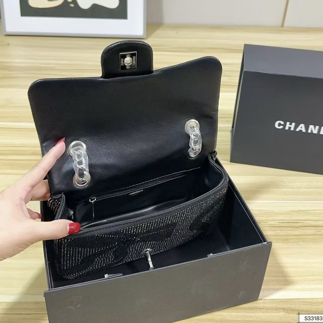 CHANE1 ダイヤモンドチェーンバッグ【50％割引+送料無料】