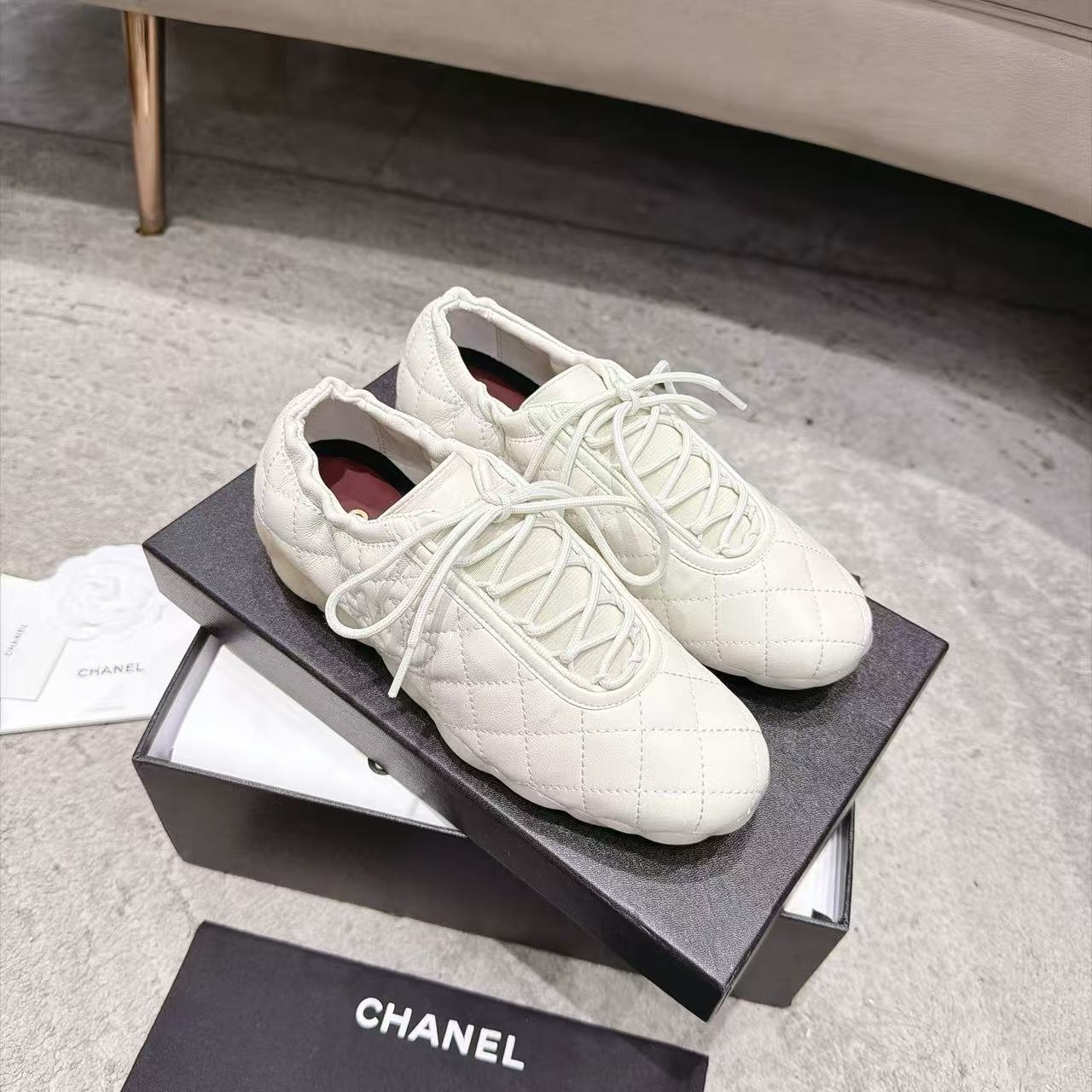CHANE1 高品質ダブルCチェックカジュアルシューズ【50％割引+送料無料】