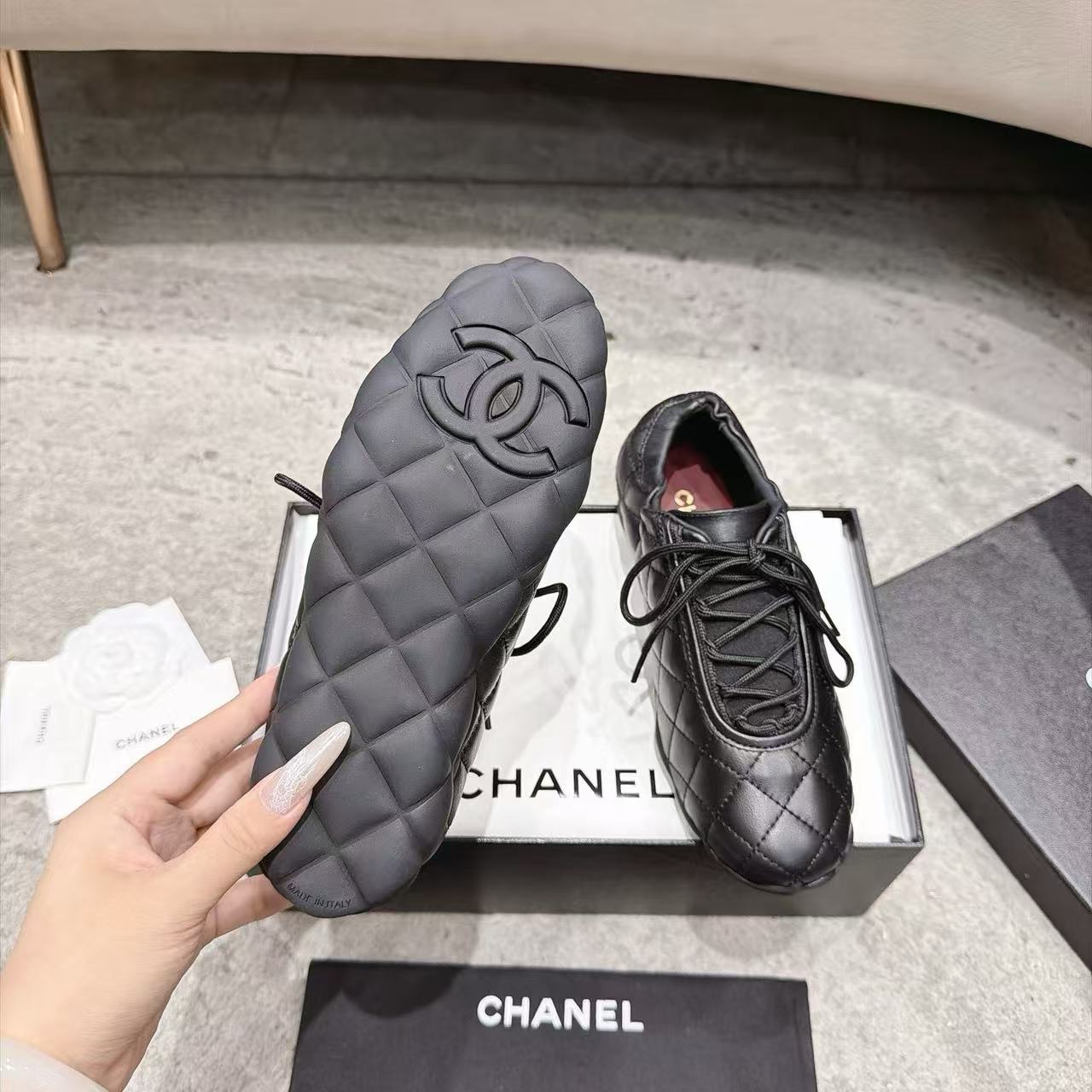 CHANE1 高品質ダブルCチェックカジュアルシューズ【50％割引+送料無料】