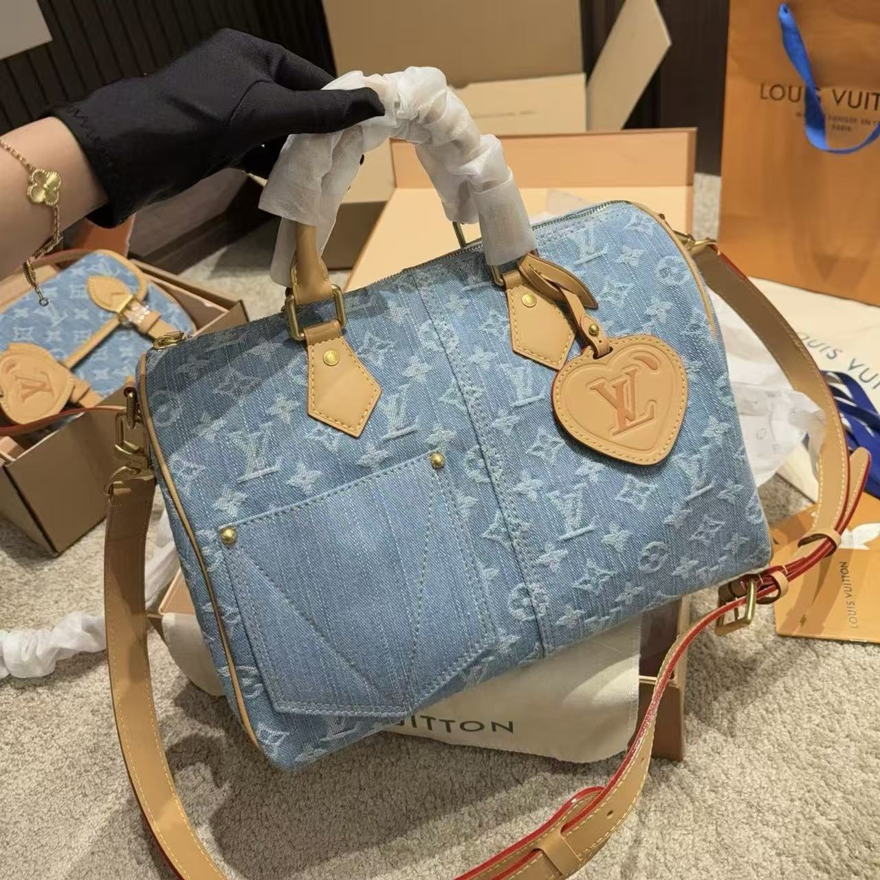 LV デニム ハンドバッグ【50％割引+送料無料】