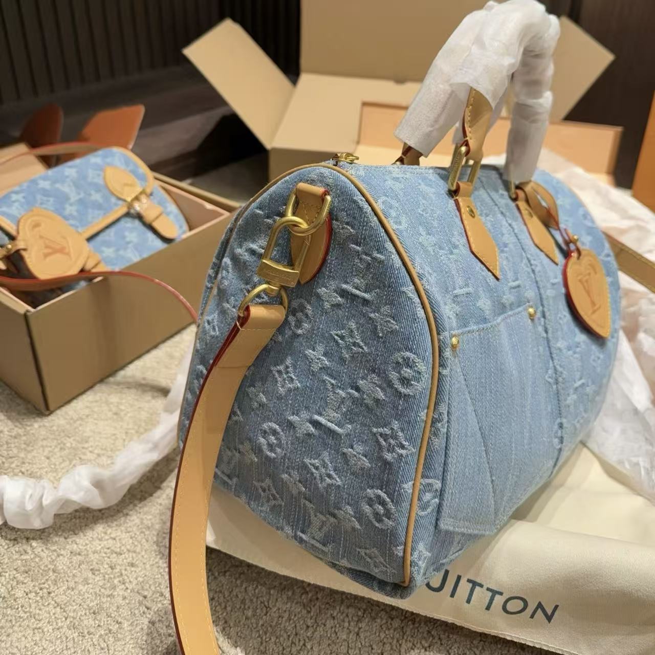 LV デニム ハンドバッグ【50％割引+送料無料】