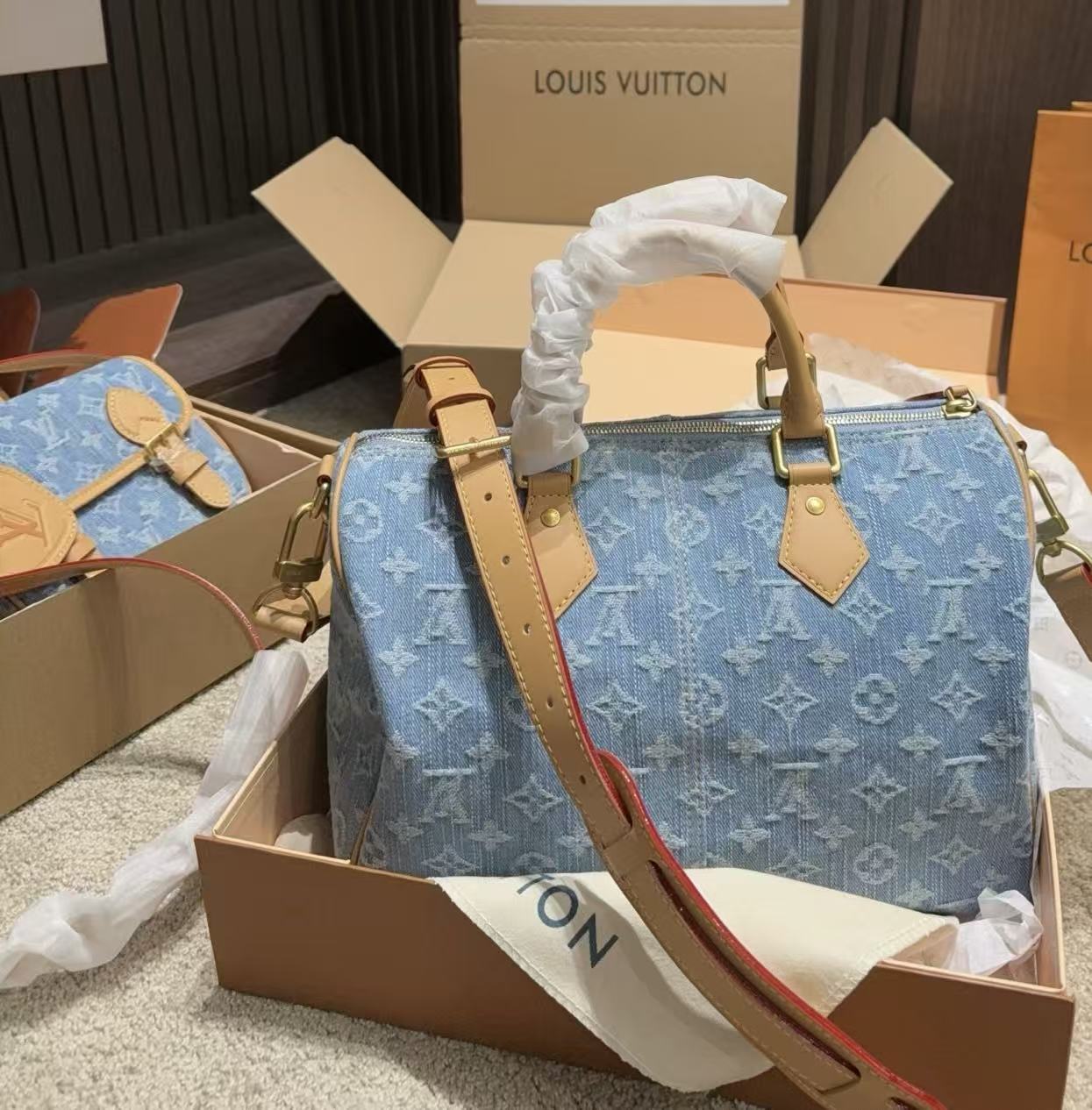 LV デニム ハンドバッグ【50％割引+送料無料】