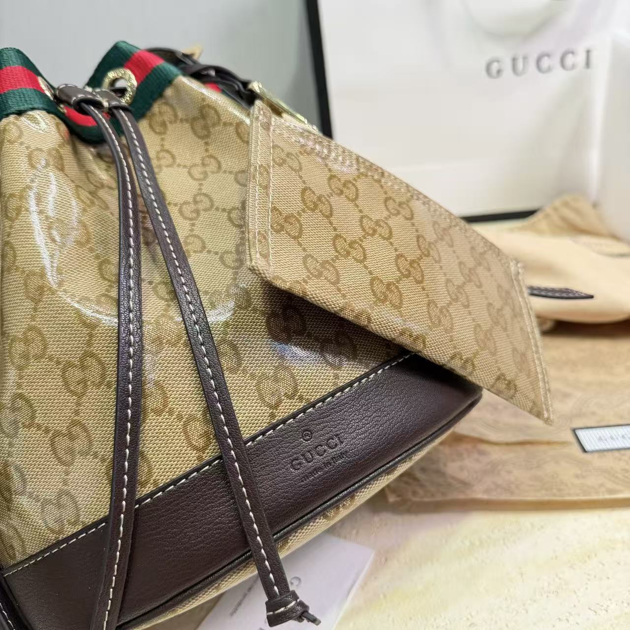 GUCCI ジャカード バケットバッグ【50％割引+送料無料】