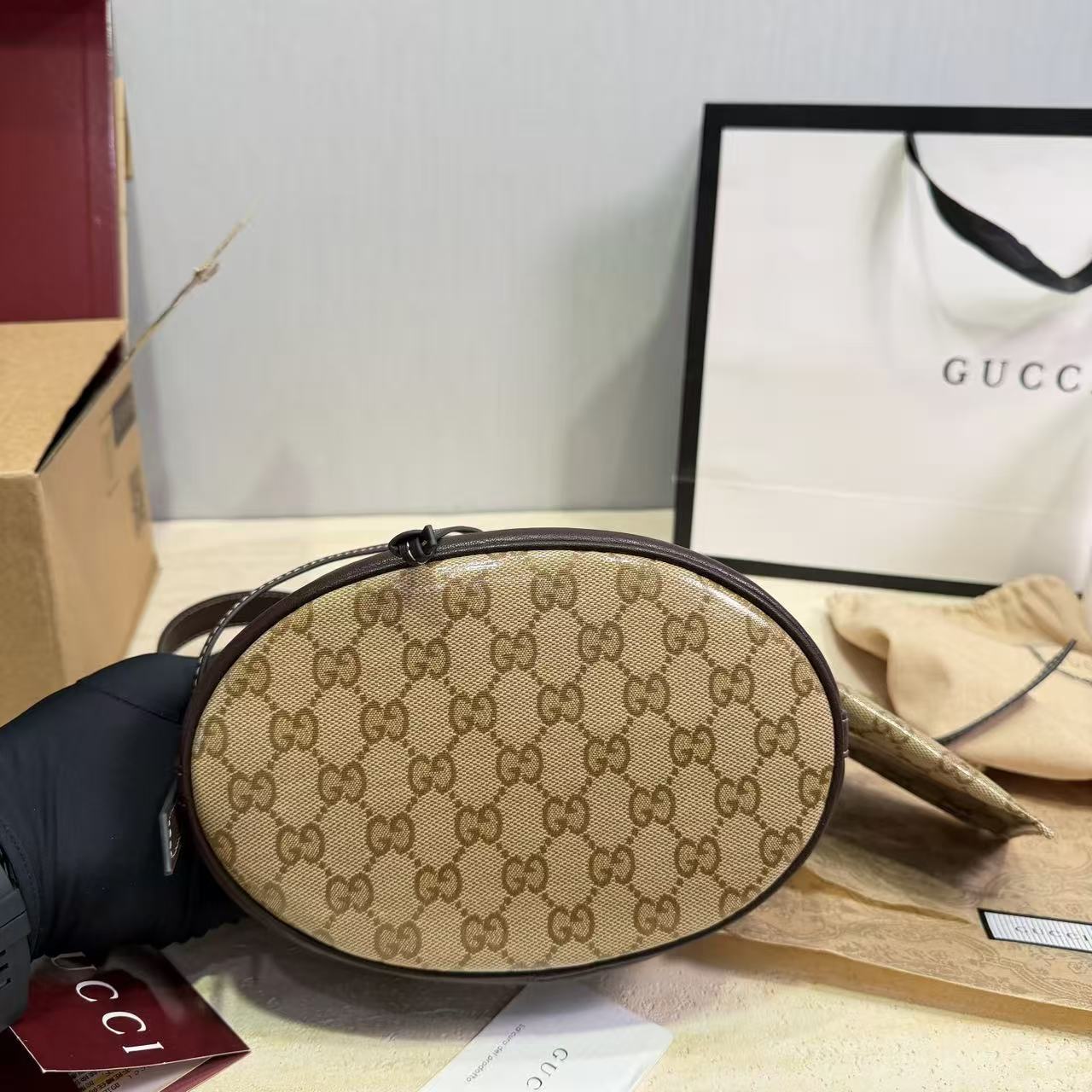 GUCCI ジャカード バケットバッグ【50％割引+送料無料】