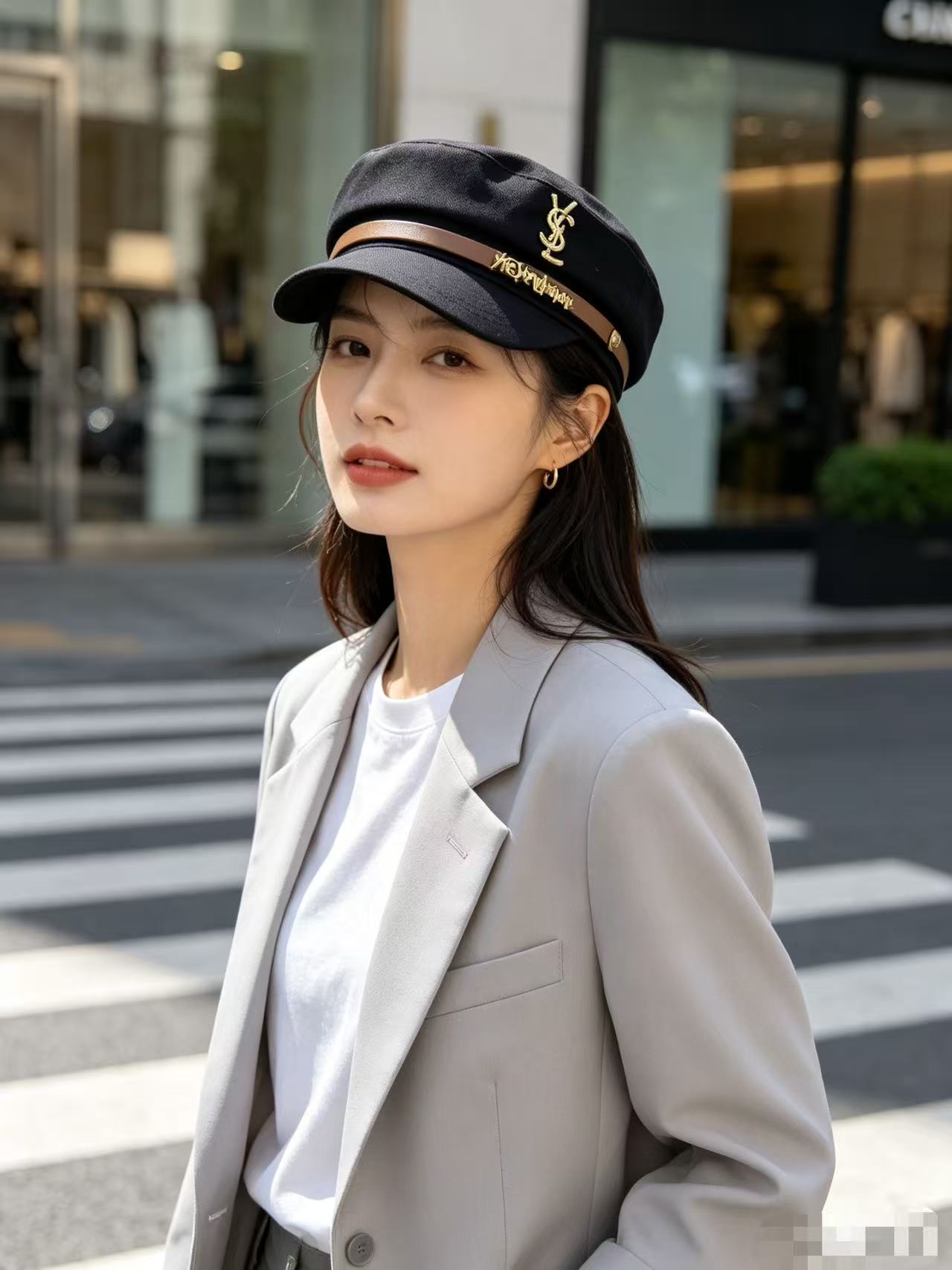 YSLのミニマルなロゴ入りベースボールキャップ【50％割引+送料無料】