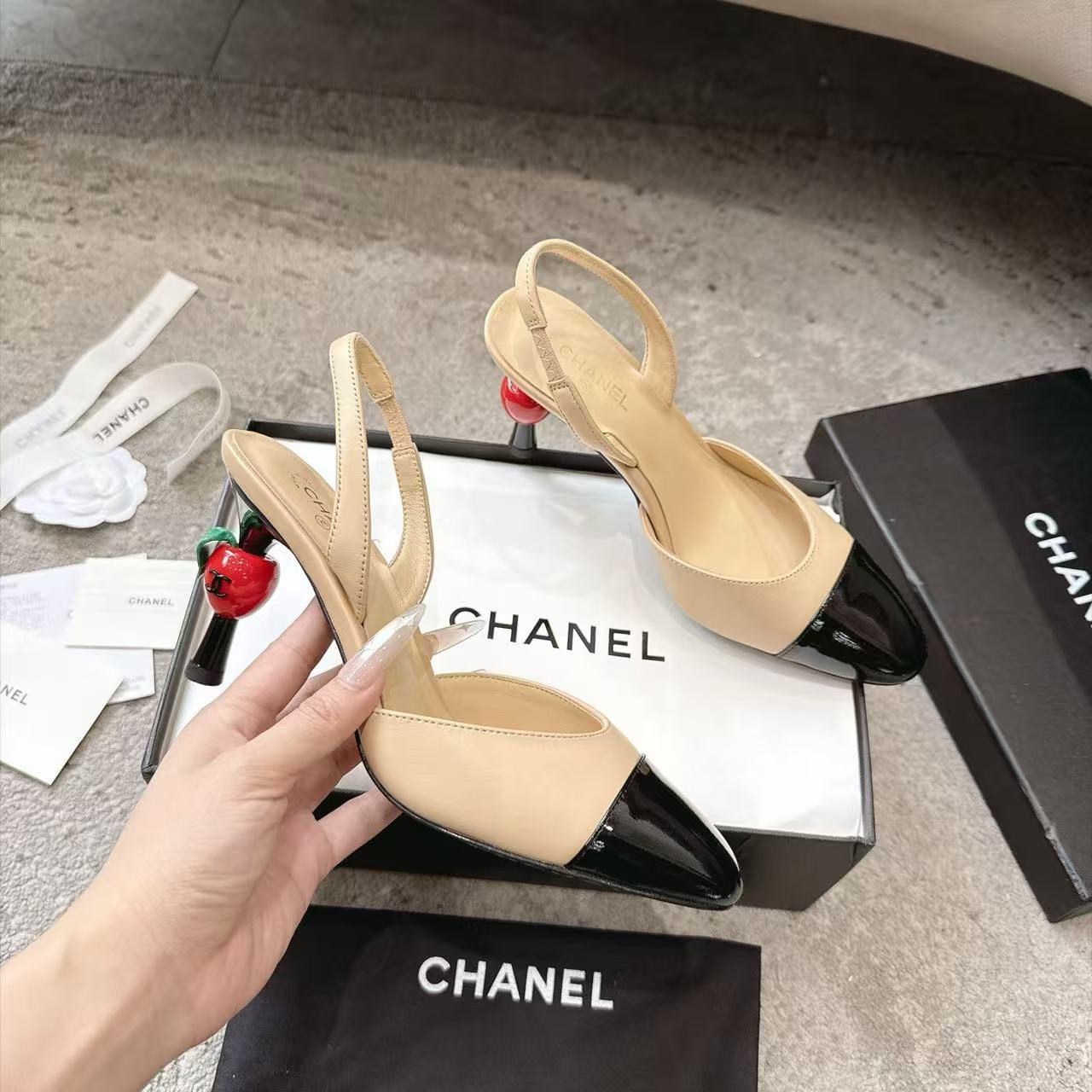 CHANE1 高品質桜柄ハイヒール【50％割引+送料無料】