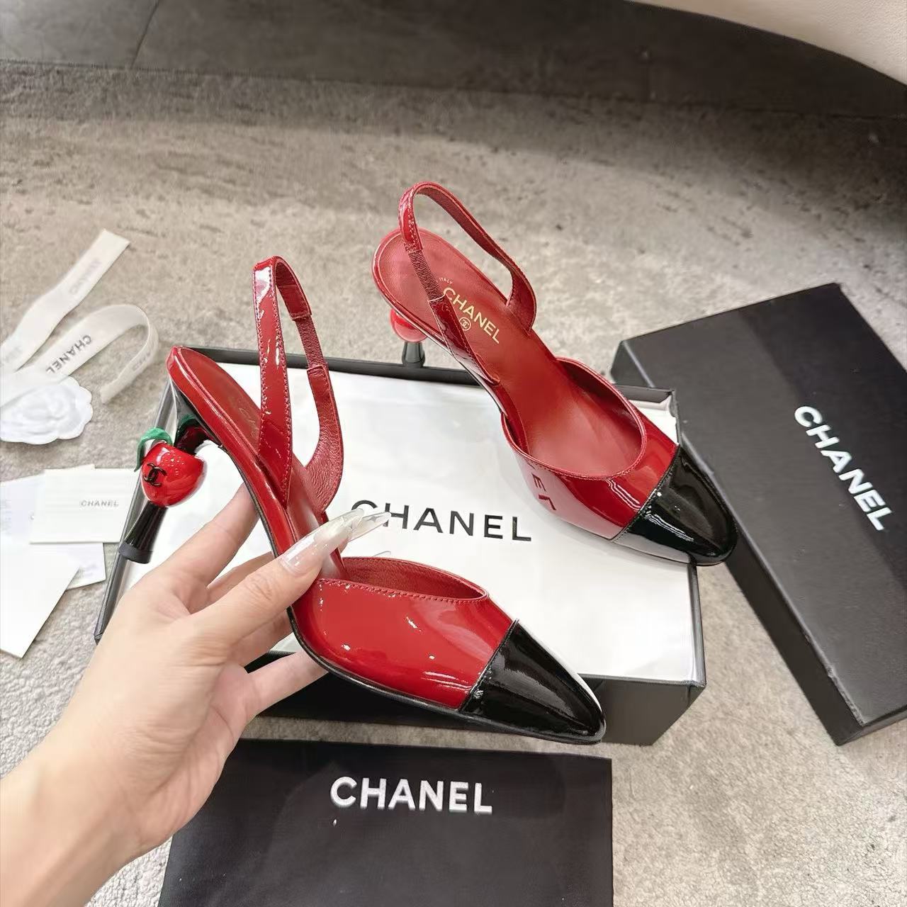 CHANE1 高品質桜柄ハイヒール【50％割引+送料無料】