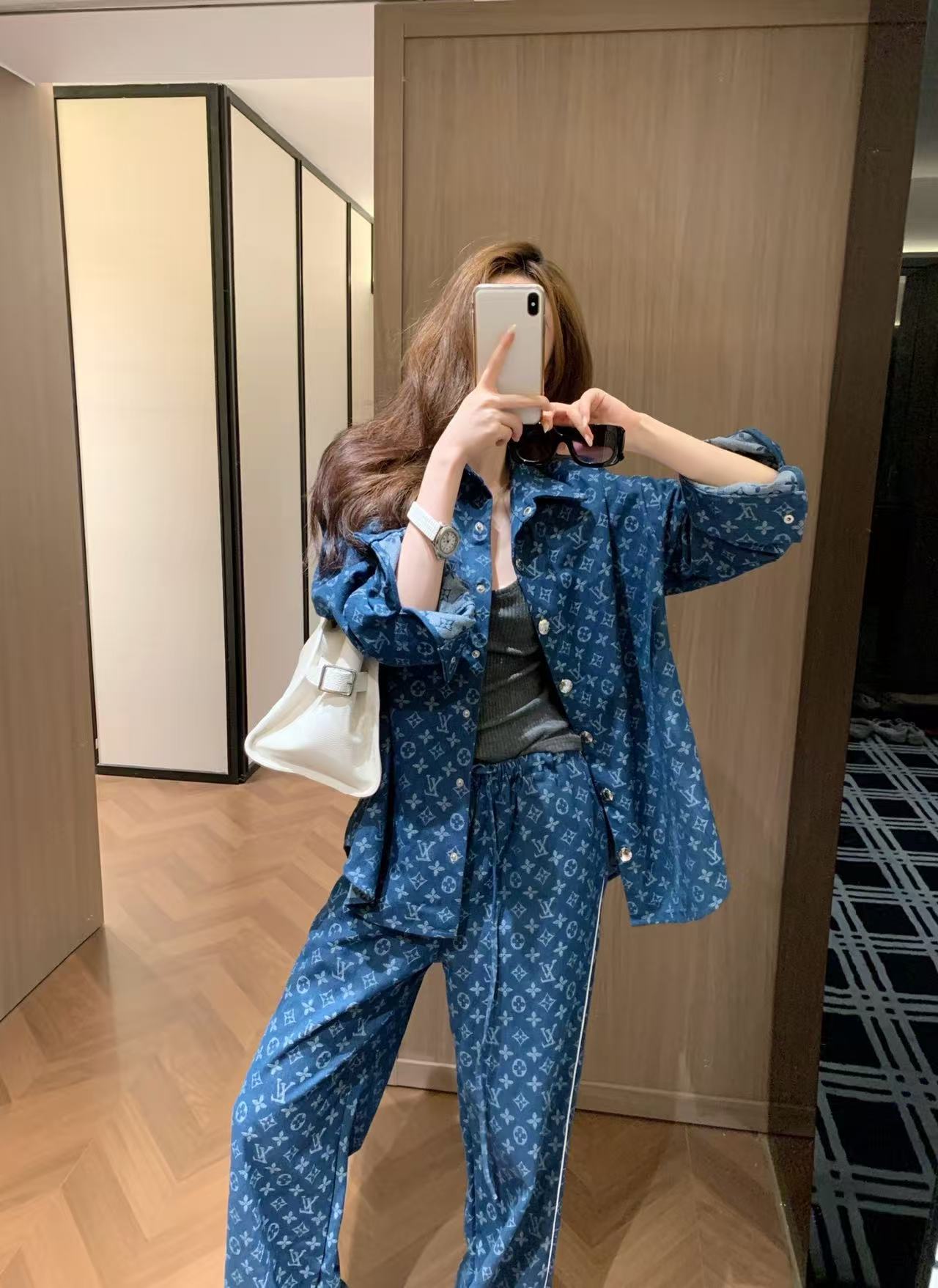 LV デニムジャケット＆トラウザーズ セットアップ【50％割引+送料無料】
