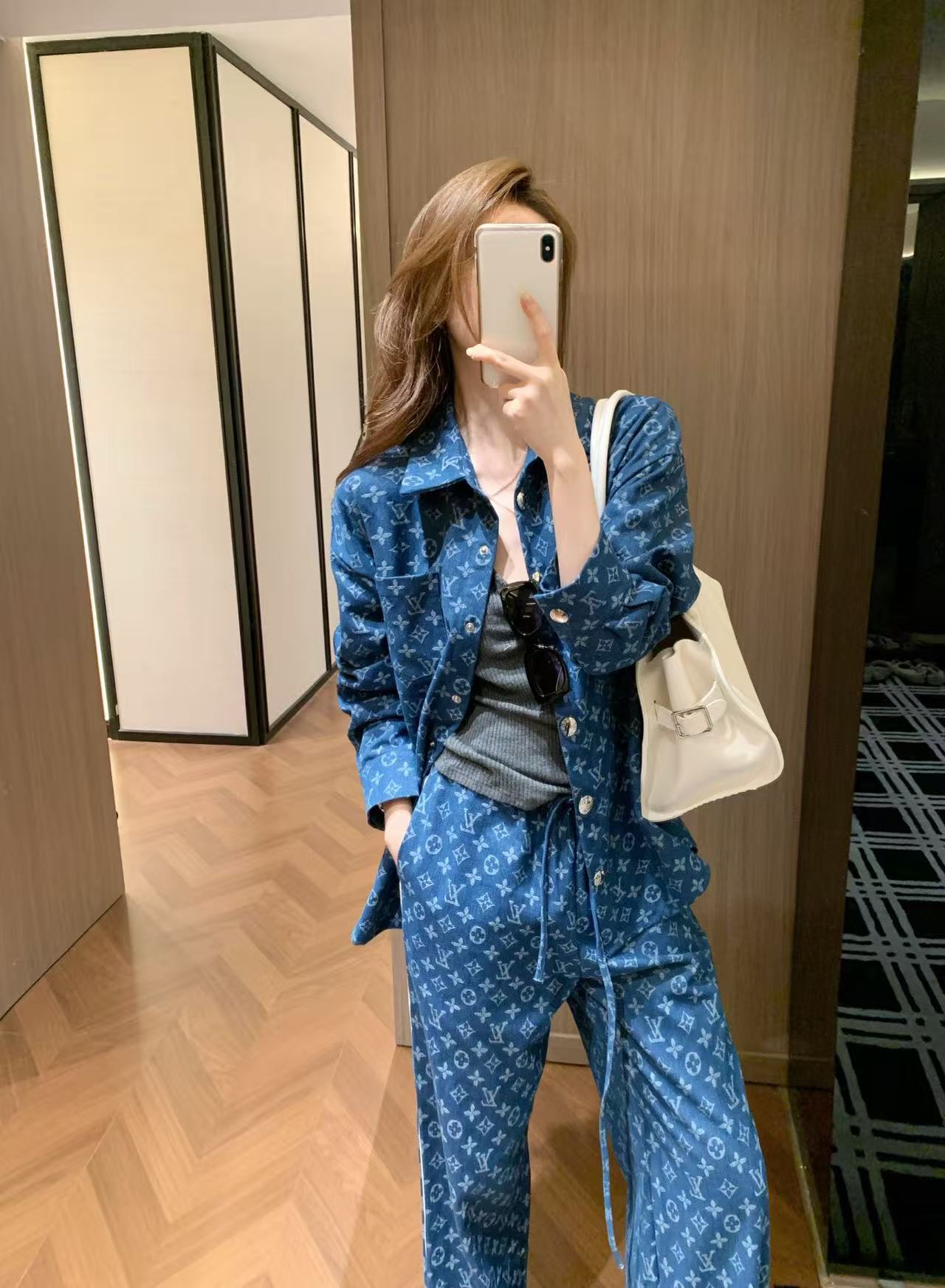 LV デニムジャケット＆トラウザーズ セットアップ【50％割引+送料無料】