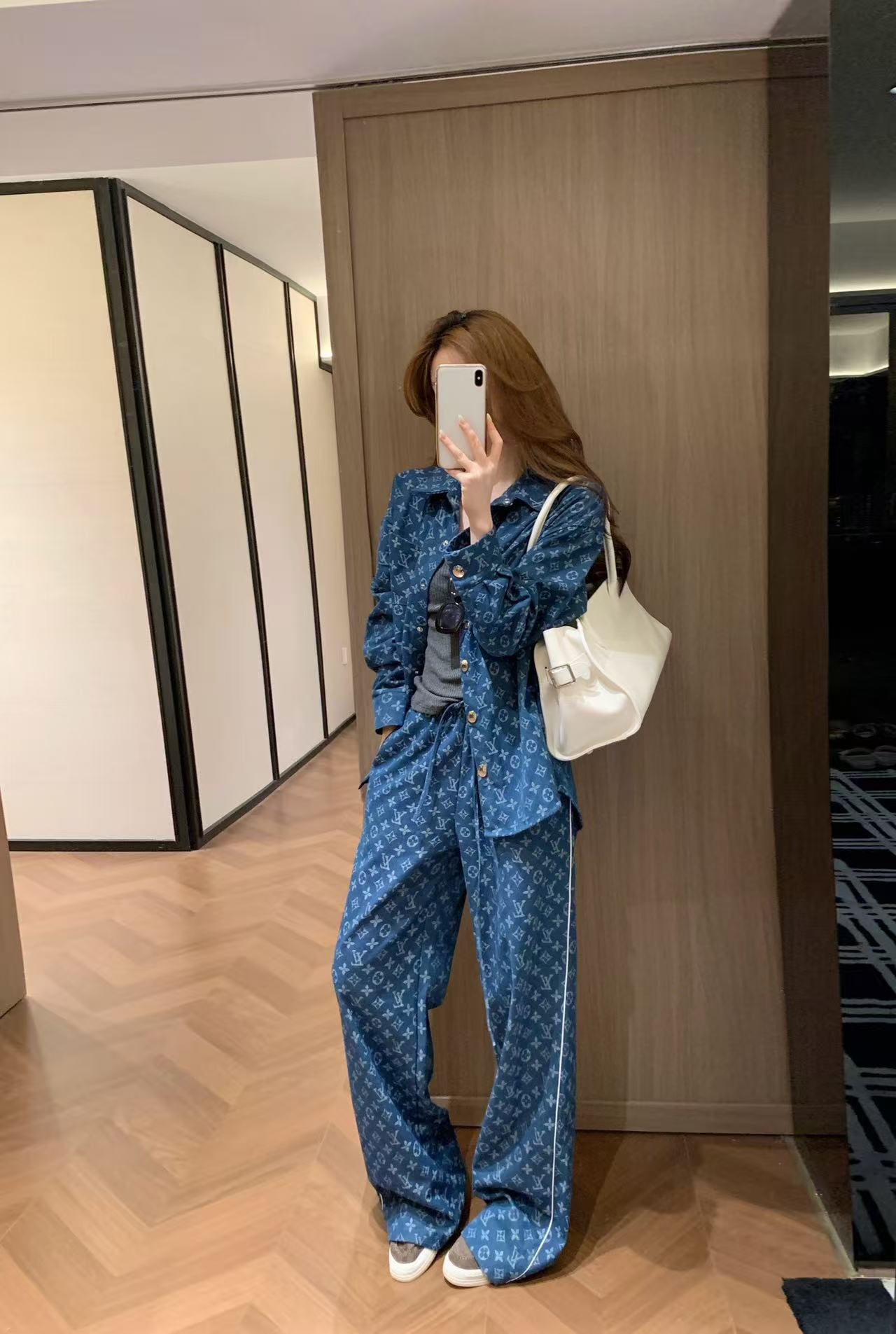 LV デニムジャケット＆トラウザーズ セットアップ【50％割引+送料無料】