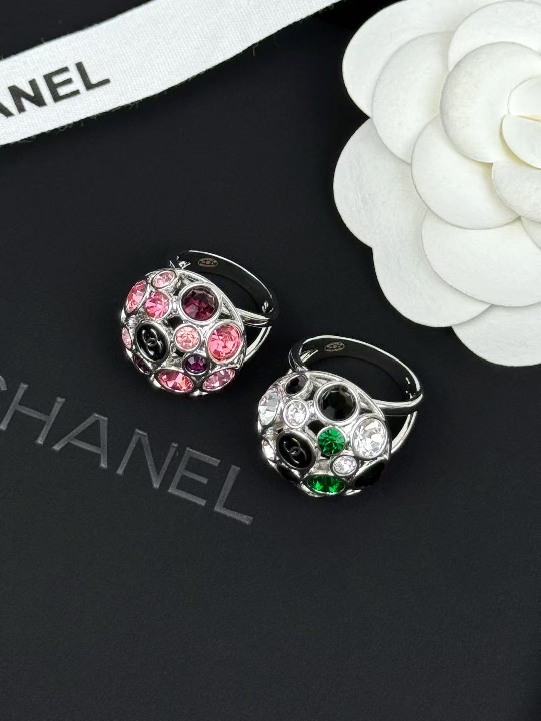 CHANE1 カラフルダブルCリング【50％割引+送料無料】
