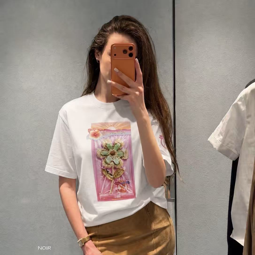LVプリントロゴTシャツ【50％割引+送料無料】