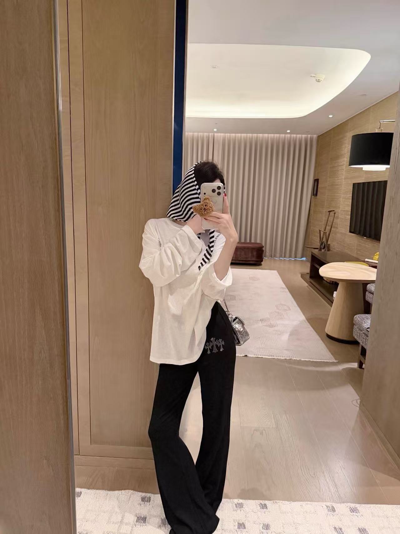Chr0me Hearts スカーフ + Tシャツ + パンツ 3点セット【50％割引+送料無料】