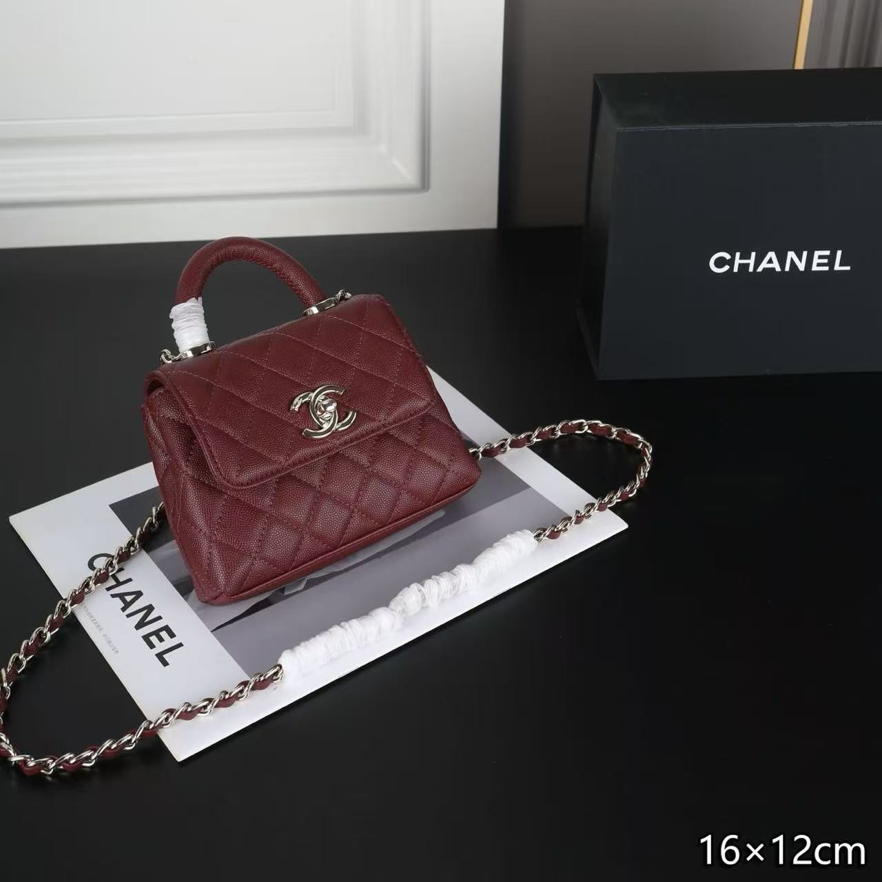 CHANE1 Coco Handleチェーンハンドバッグ【50％割引+送料無料】
