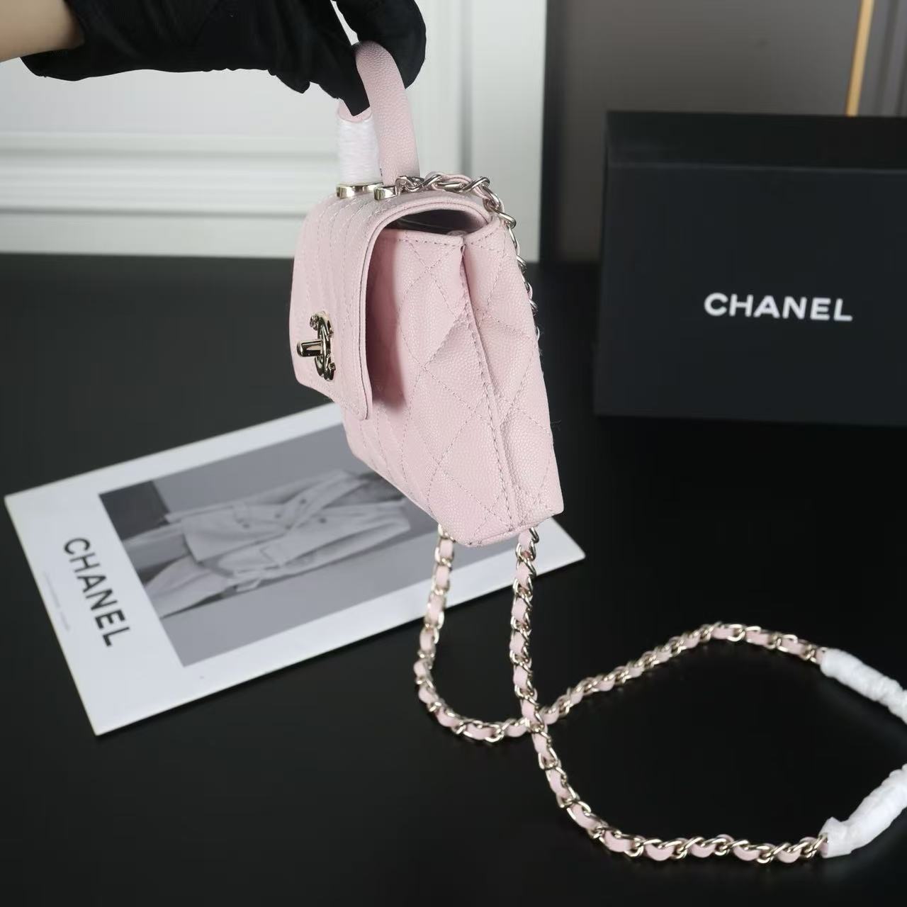 CHANE1 Coco Handleチェーンハンドバッグ【50％割引+送料無料】
