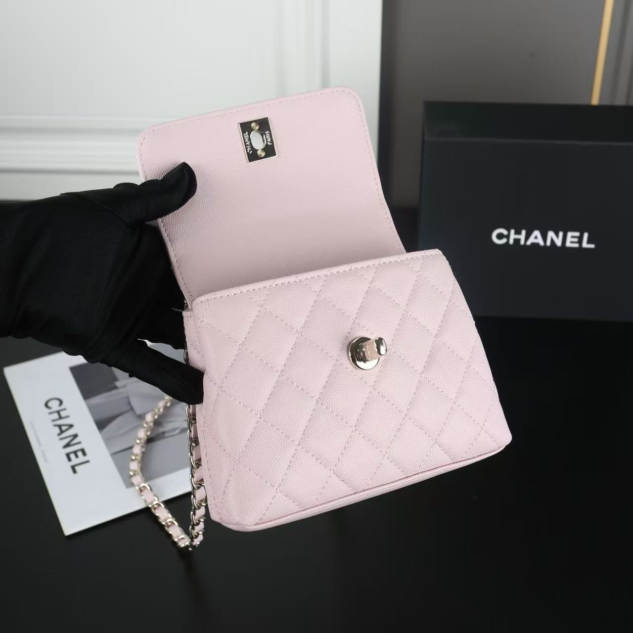 CHANE1 Coco Handleチェーンハンドバッグ【50％割引+送料無料】