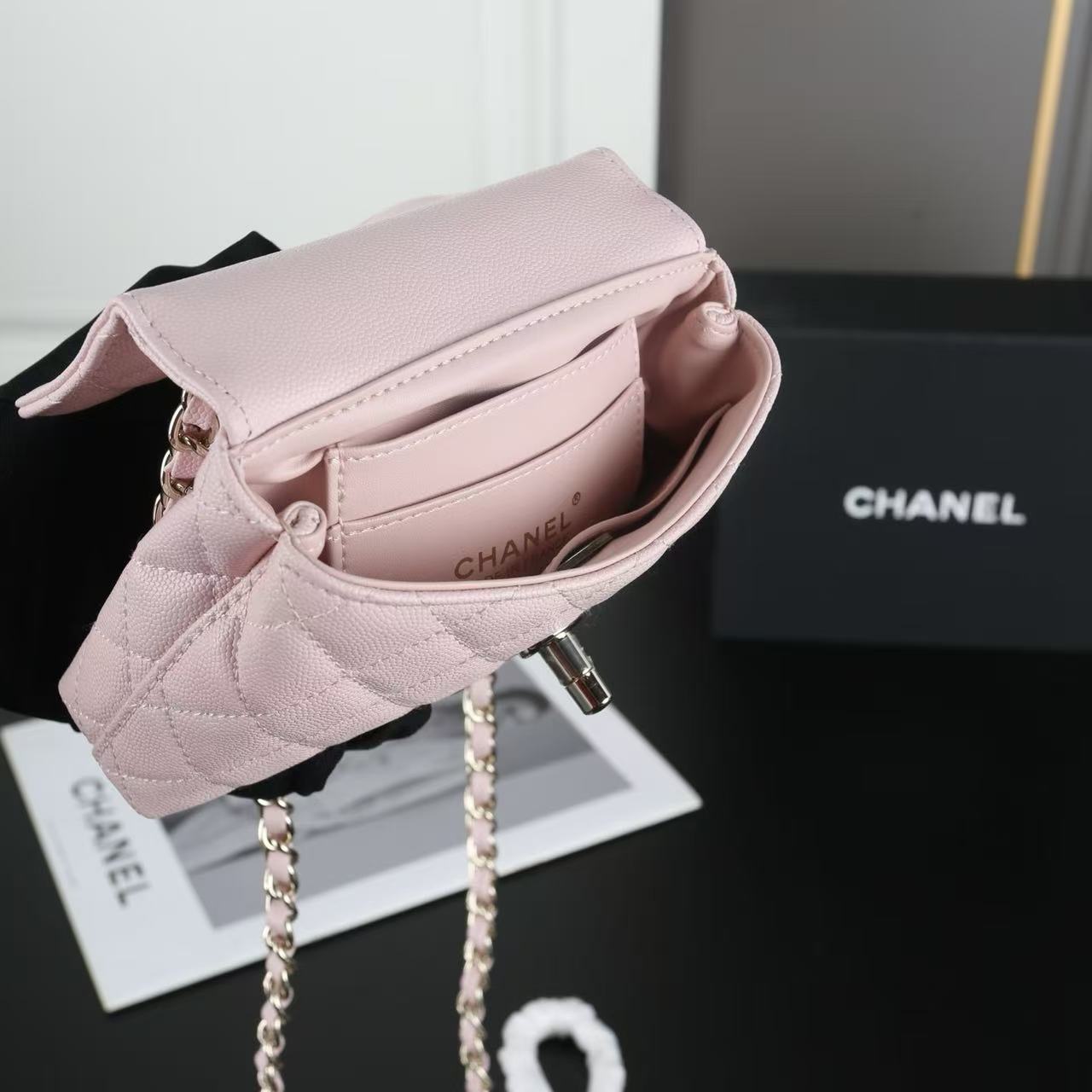 CHANE1 Coco Handleチェーンハンドバッグ【50％割引+送料無料】