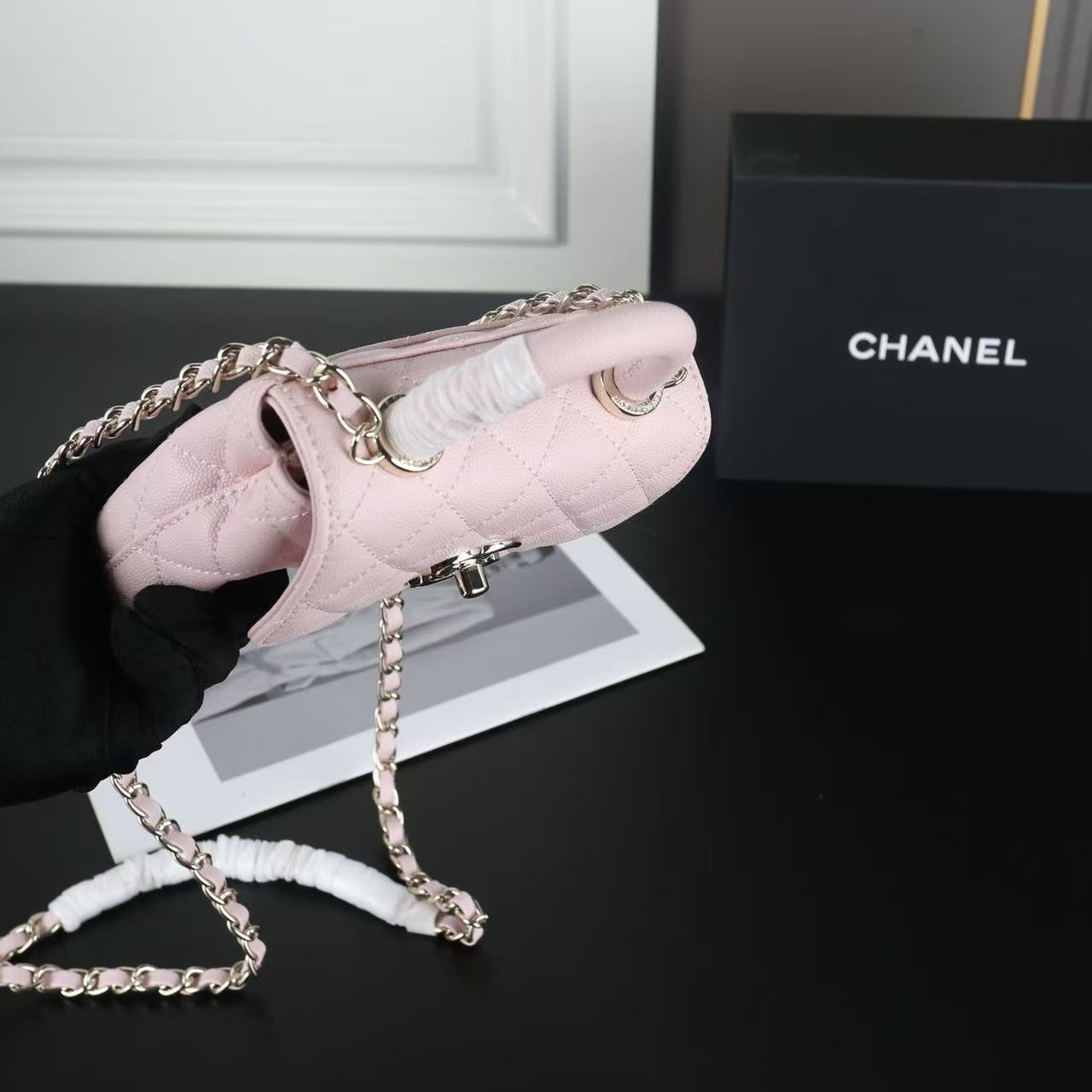 CHANE1 Coco Handleチェーンハンドバッグ【50％割引+送料無料】