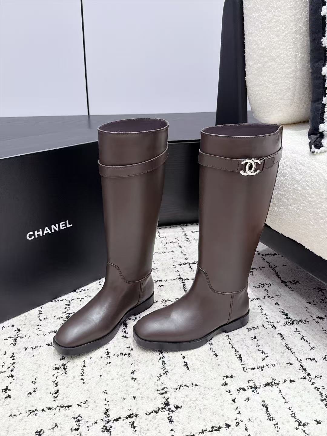CHANE1 高品質ダブルCラムスキンハイブーツ【50％割引+送料無料】