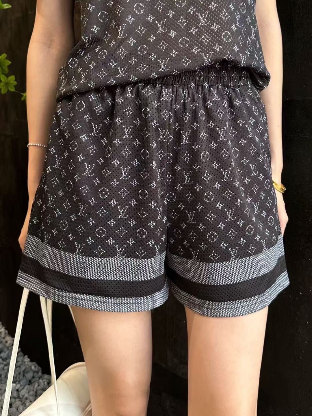 LVプリント Tシャツ＆ショートパンツ セットアップ【50％割引+送料無料】