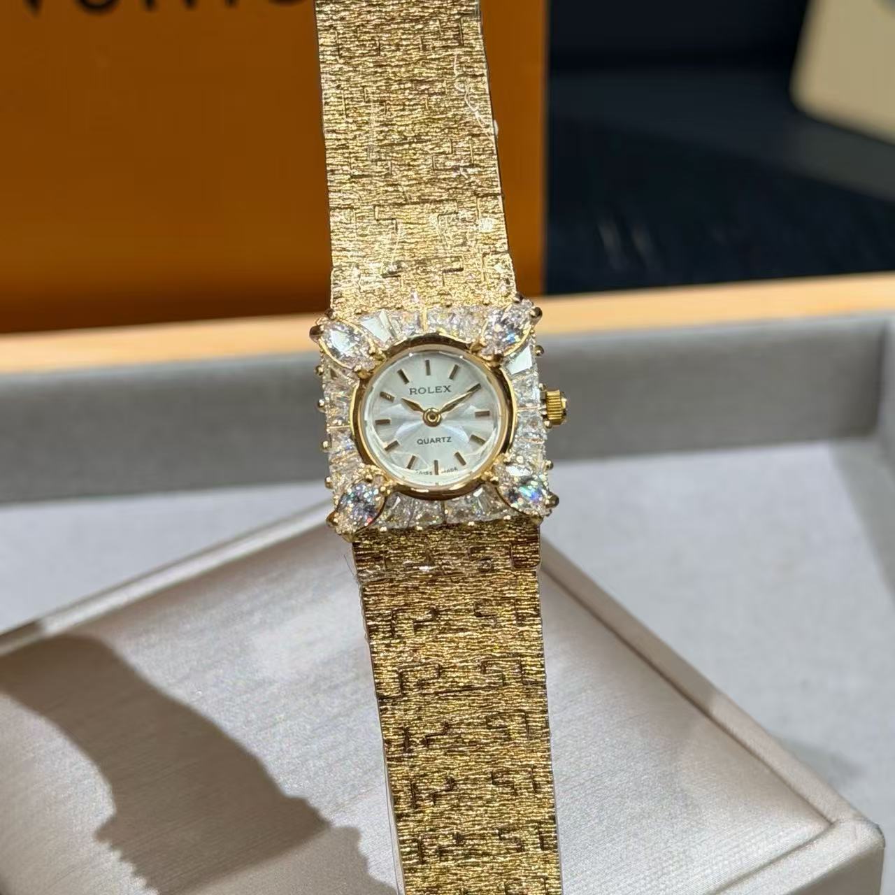 ROLEX vintage女性用ダイヤモンド時計【50％割引+送料無料】