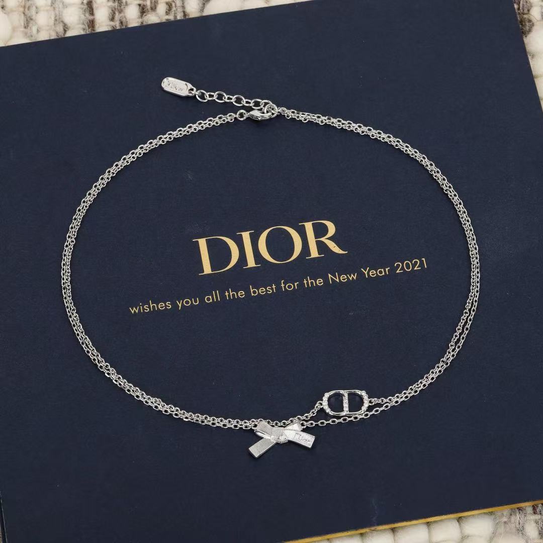 DI0R CDボウ ネックレス【50％割引+送料無料】