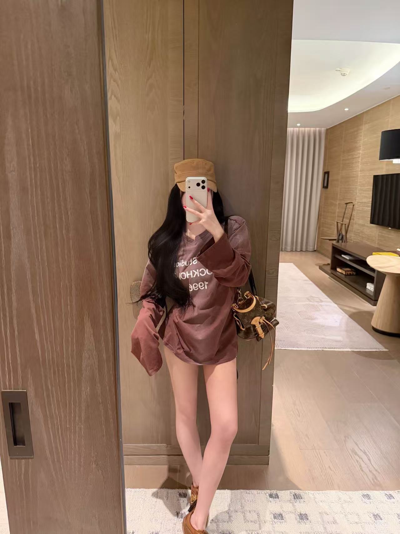 Acne Studios グラデーションレター 長袖Tシャツ【50％割引+送料無料】
