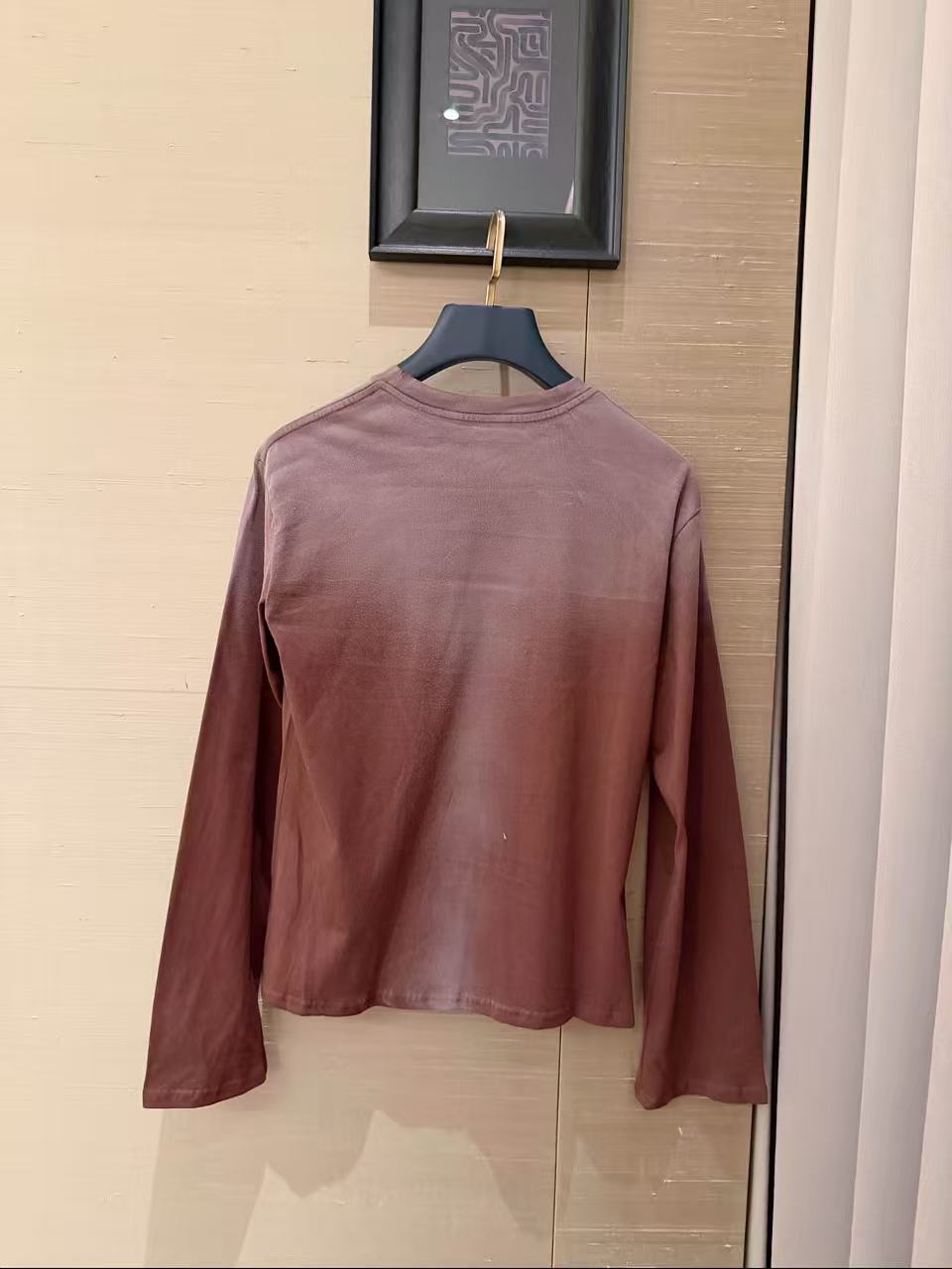 Acne Studios グラデーションレター 長袖Tシャツ【50％割引+送料無料】