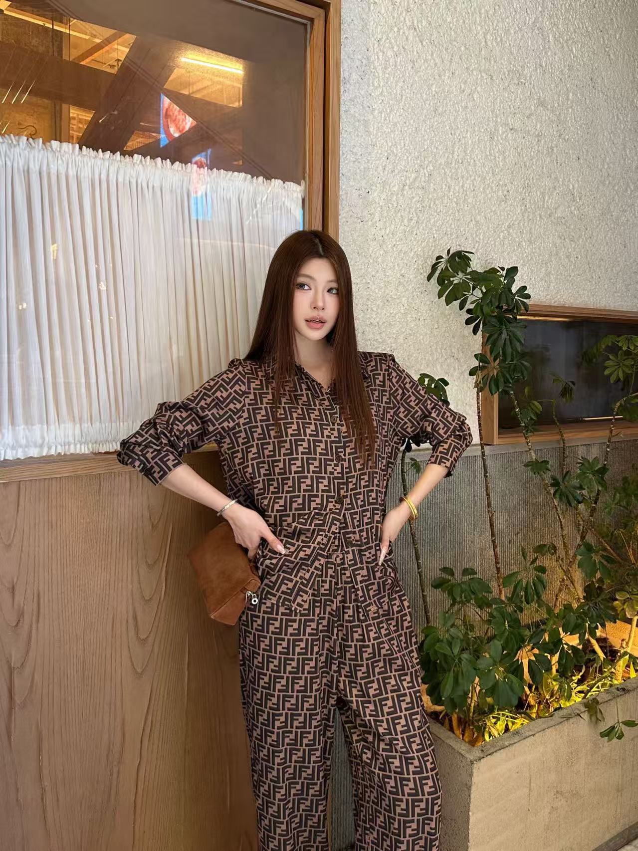 FEND1 高品質FFシャツ＋パンツ ツーピースセット【50％割引+送料無料】