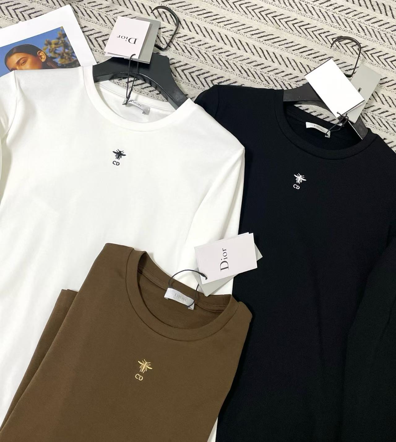 DIOR CD ミニマリスト 長袖Tシャツ【50％割引+送料無料】
