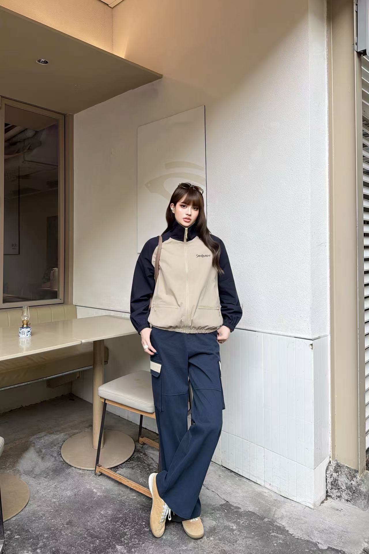 YSLのミニマルなジャケットとパンツのツーピースセット【50％割引+送料無料】