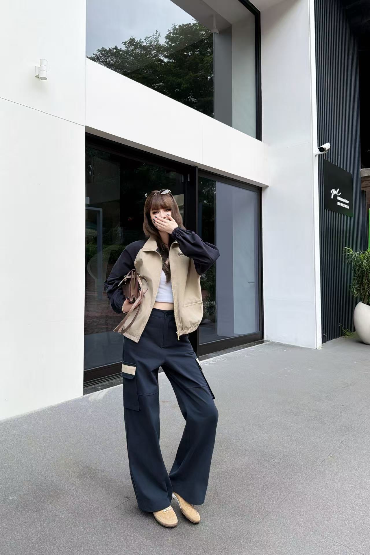 YSLのミニマルなジャケットとパンツのツーピースセット【50％割引+送料無料】
