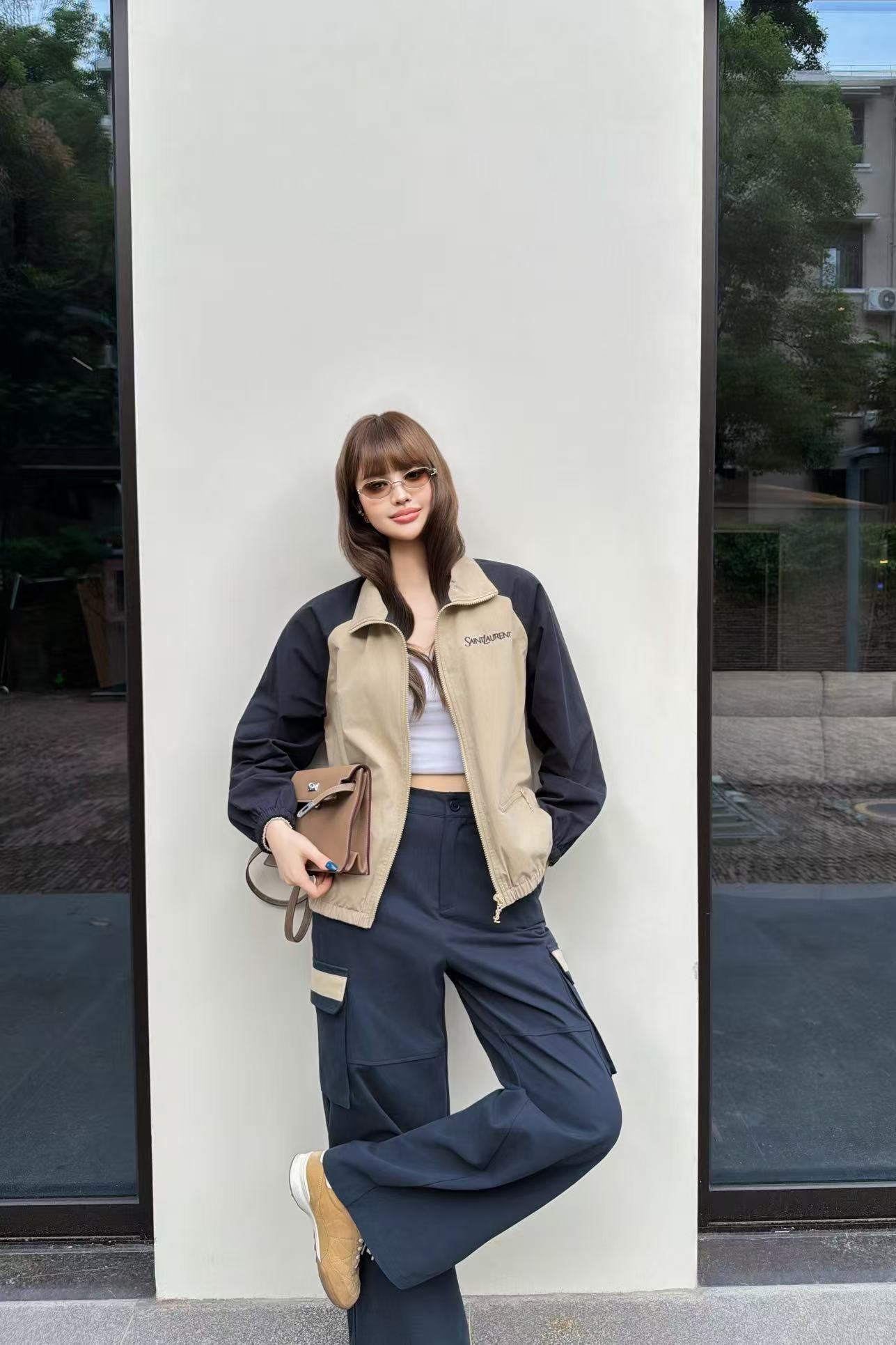 YSLのミニマルなジャケットとパンツのツーピースセット【50％割引+送料無料】