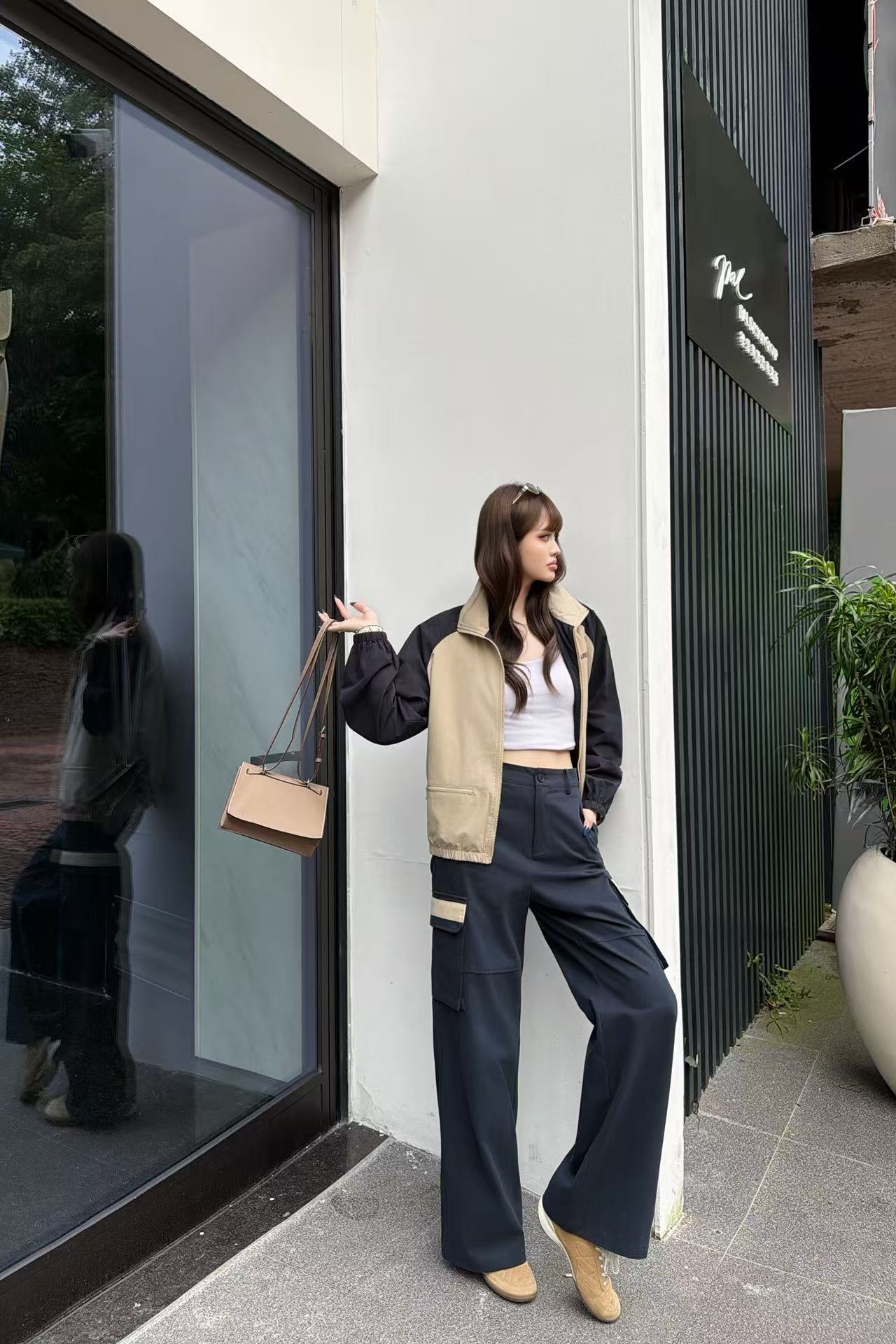 YSLのミニマルなジャケットとパンツのツーピースセット【50％割引+送料無料】