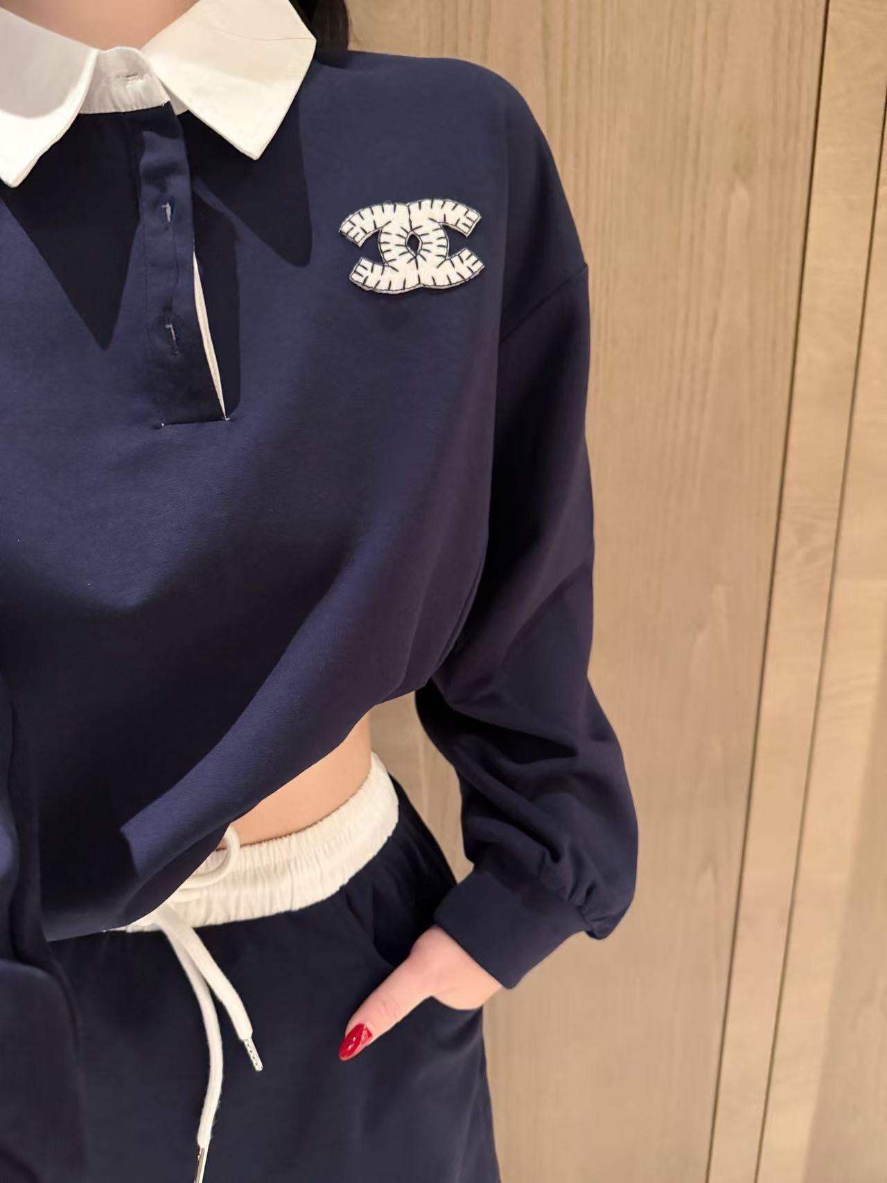 CHANE1 ダブルCシャツ＋スカート ツーピースセット【50％割引+送料無料】