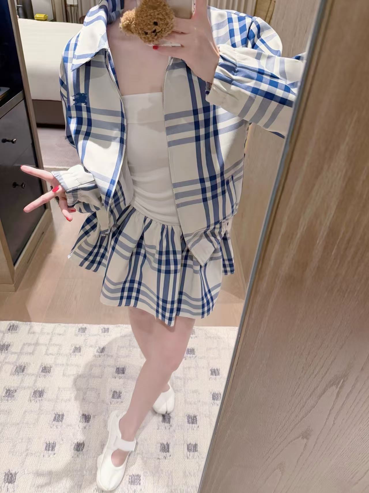BUR8ERRY シャツとドレスのツーピースセット【50％割引+送料無料】