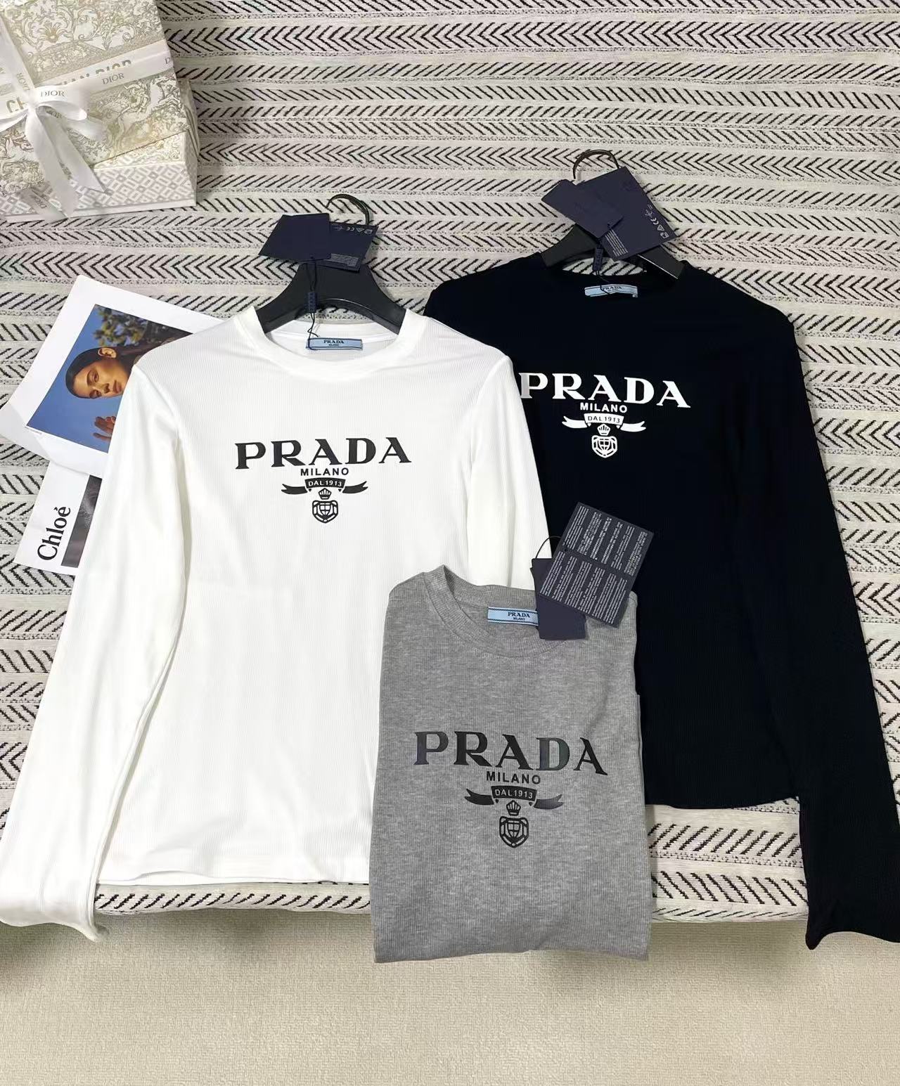 PR4DA シンプルレター長袖Tシャツ【50％割引+送料無料】