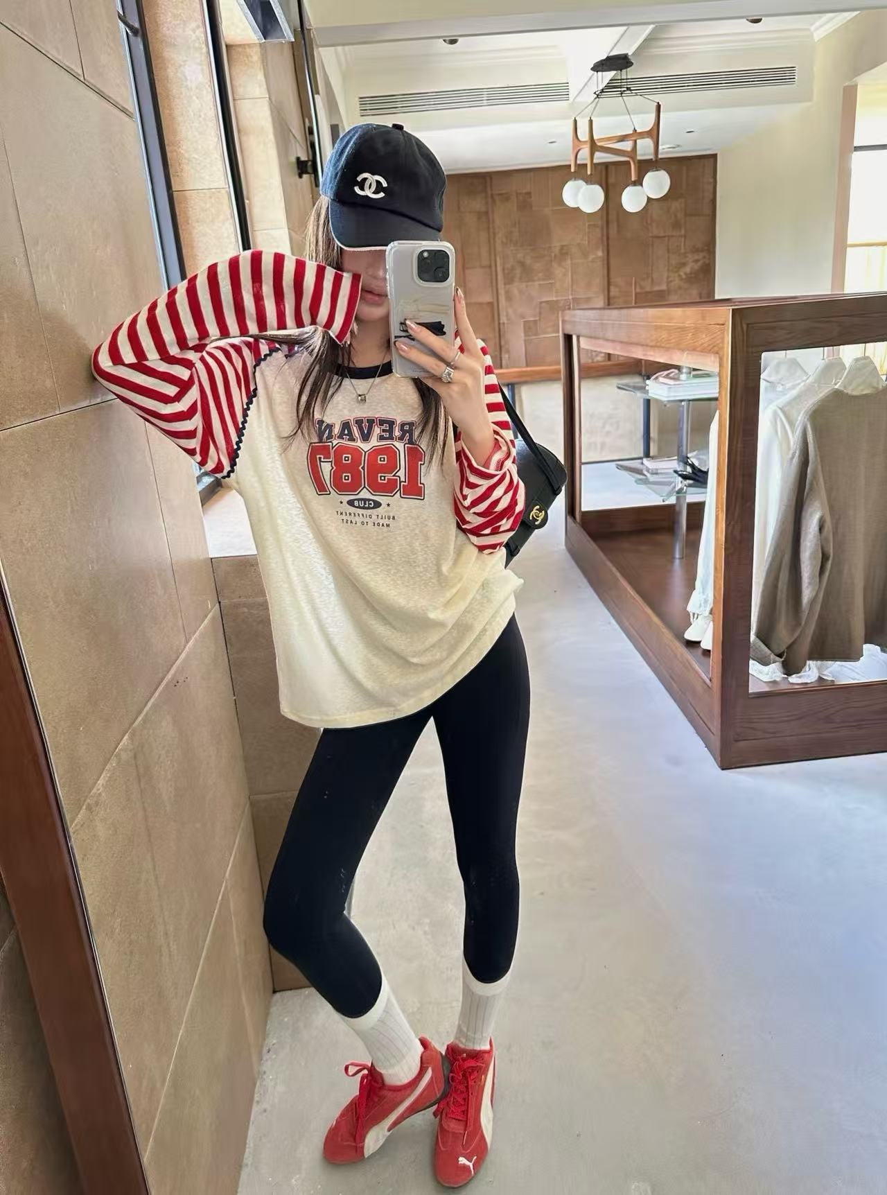 CEL1NE カラーブロックレターTシャツ【50％割引+送料無料】