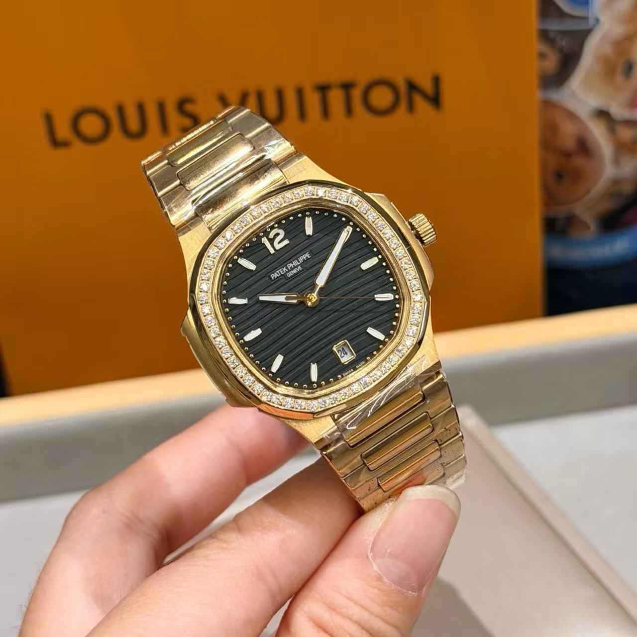 PATEK PH1LIPPEダイヤモンド入りレディースステンレススチールウォッチ【50％割引+送料無料】