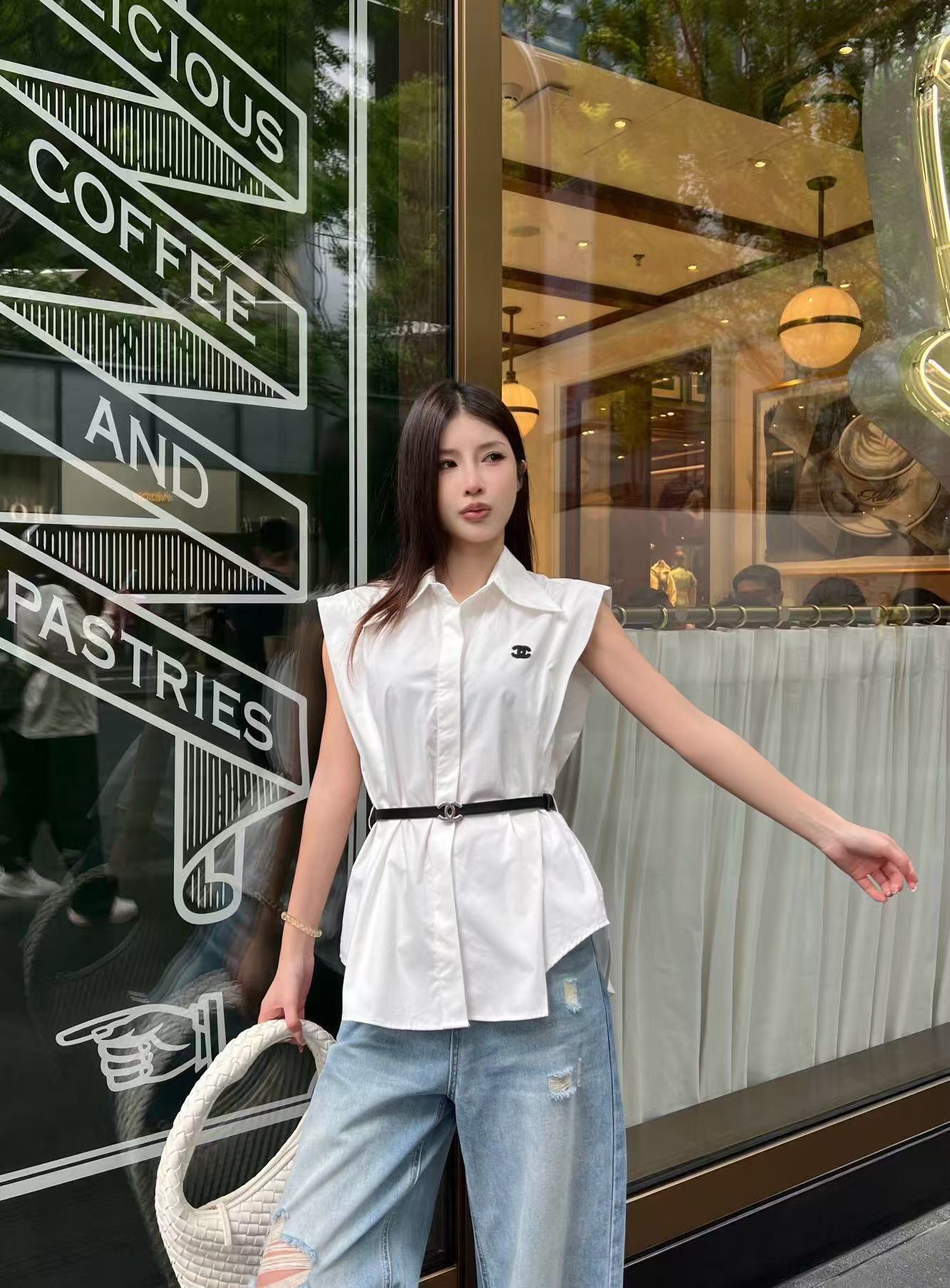 CHANE1 シンプルダブルCシャツ【50％割引+送料無料】