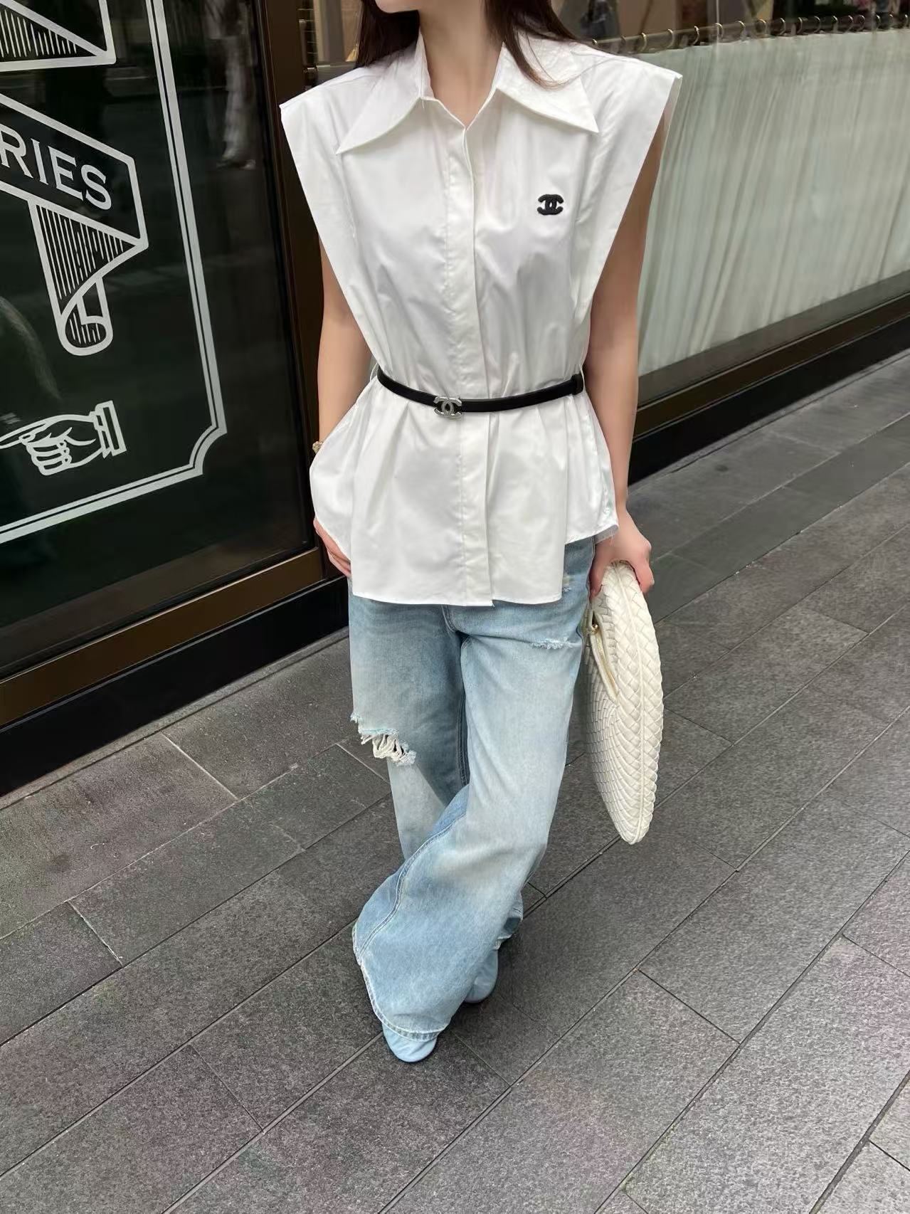CHANE1 シンプルダブルCシャツ【50％割引+送料無料】
