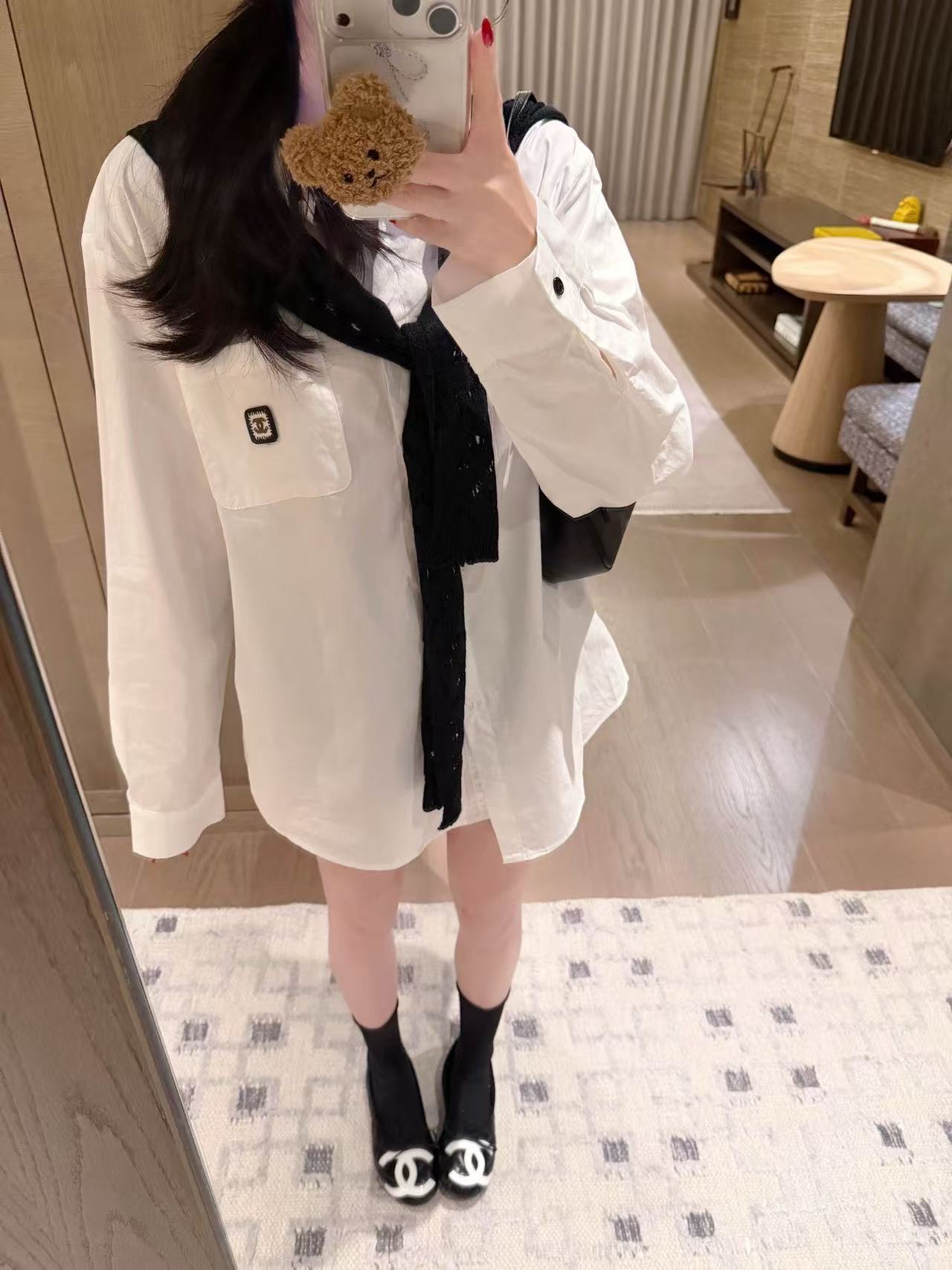 CHANE1 スカーフ＋シャツ【50％割引+送料無料】