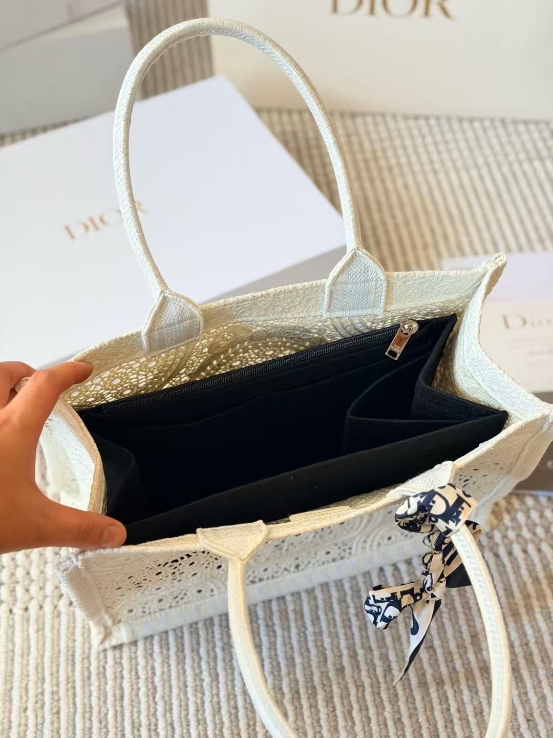 DIOR 3Dプリント トートバッグ【50％割引+送料無料】