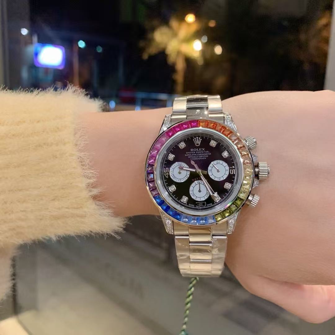 ROLEXカラーダイヤモンドスチールウォッチ【50％割引+送料無料】