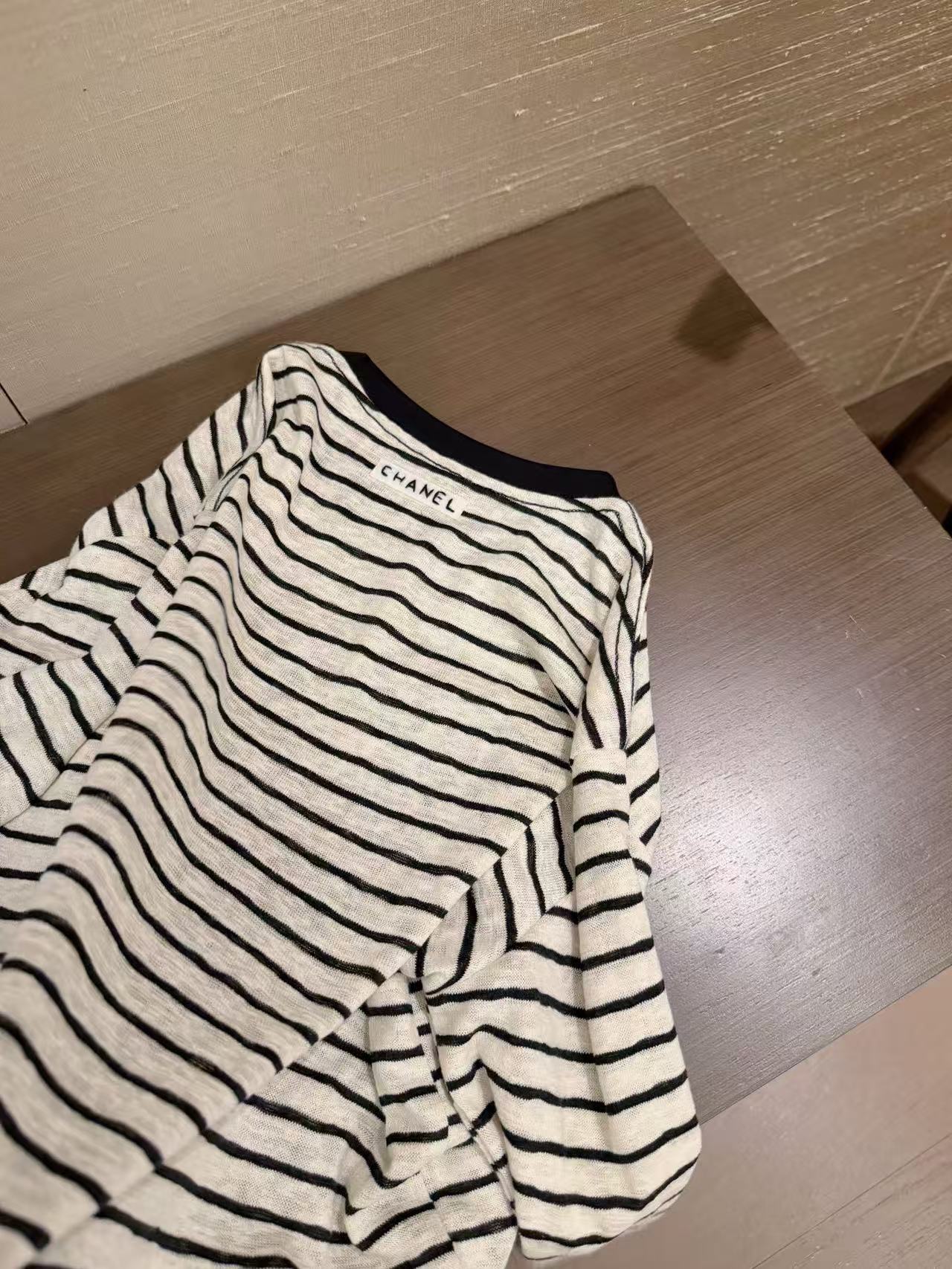 CHANE1 ダブルCストライプ長袖Tシャツ【50％割引+送料無料】