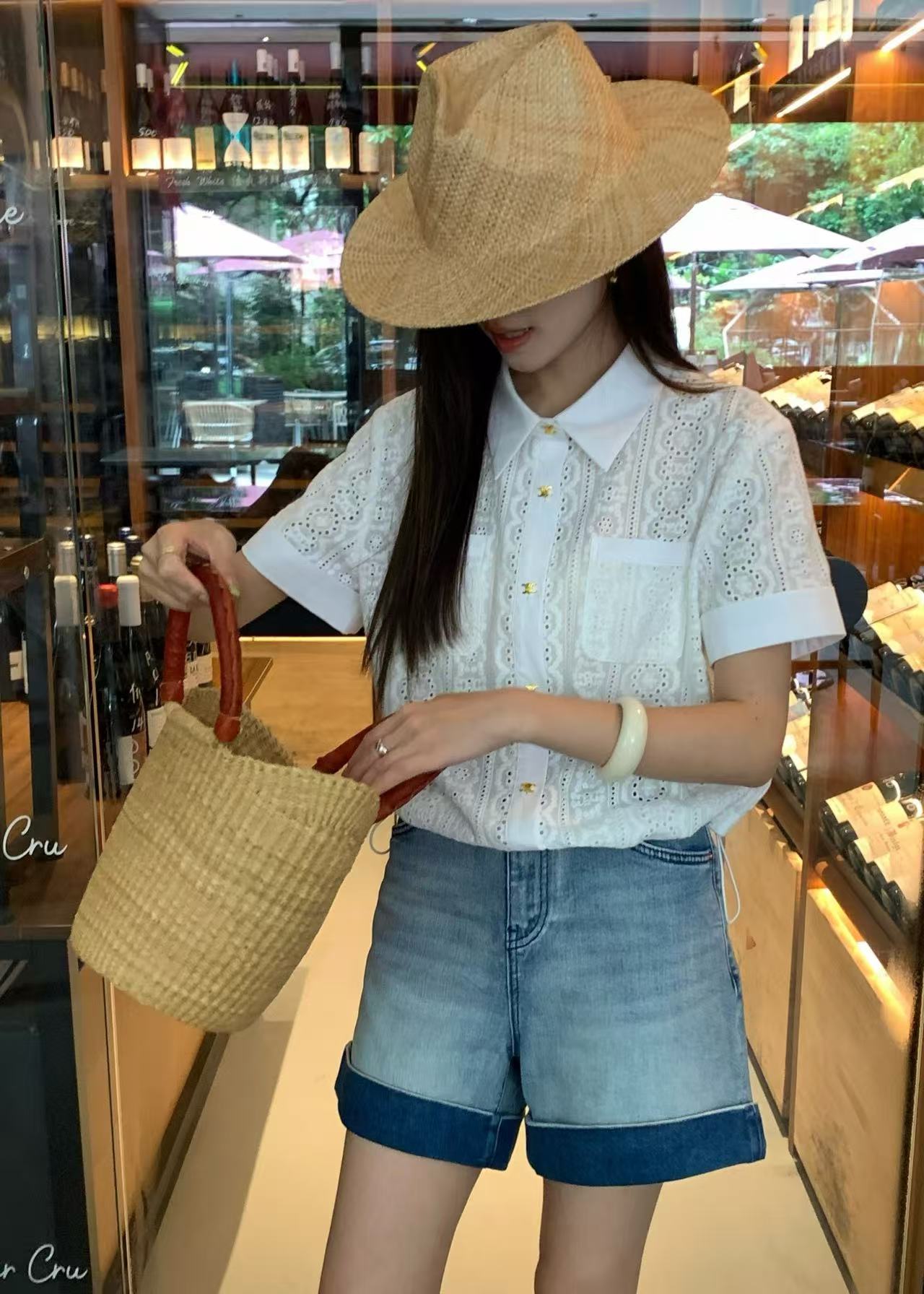 CELINE カットアウト 半袖シャツ【50％割引+送料無料】
